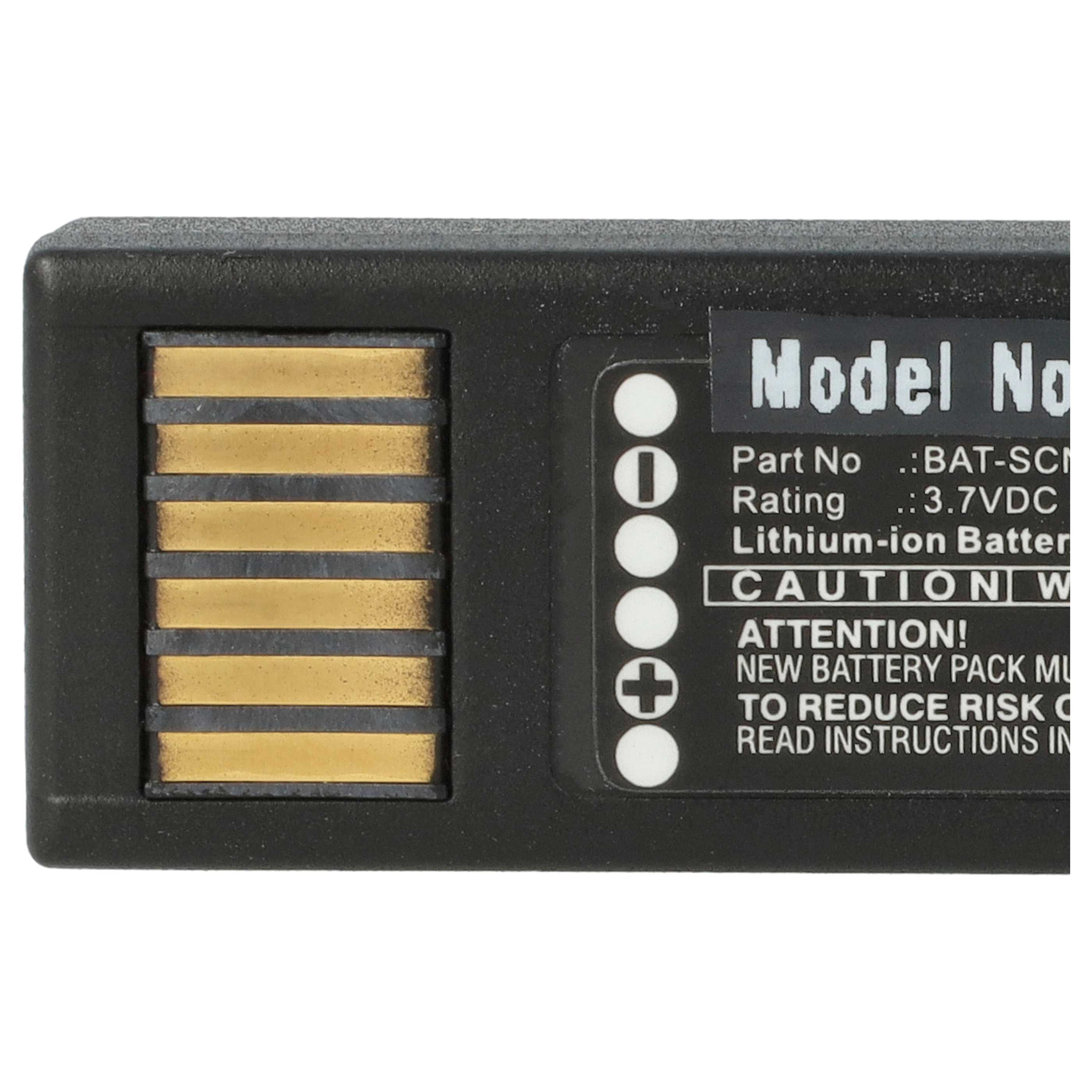 5x Batteries remplace Honeywell 50148009-001, BAT-SCN05 pour scanner de code-barre Honeywell - 2400mAh 3,7V