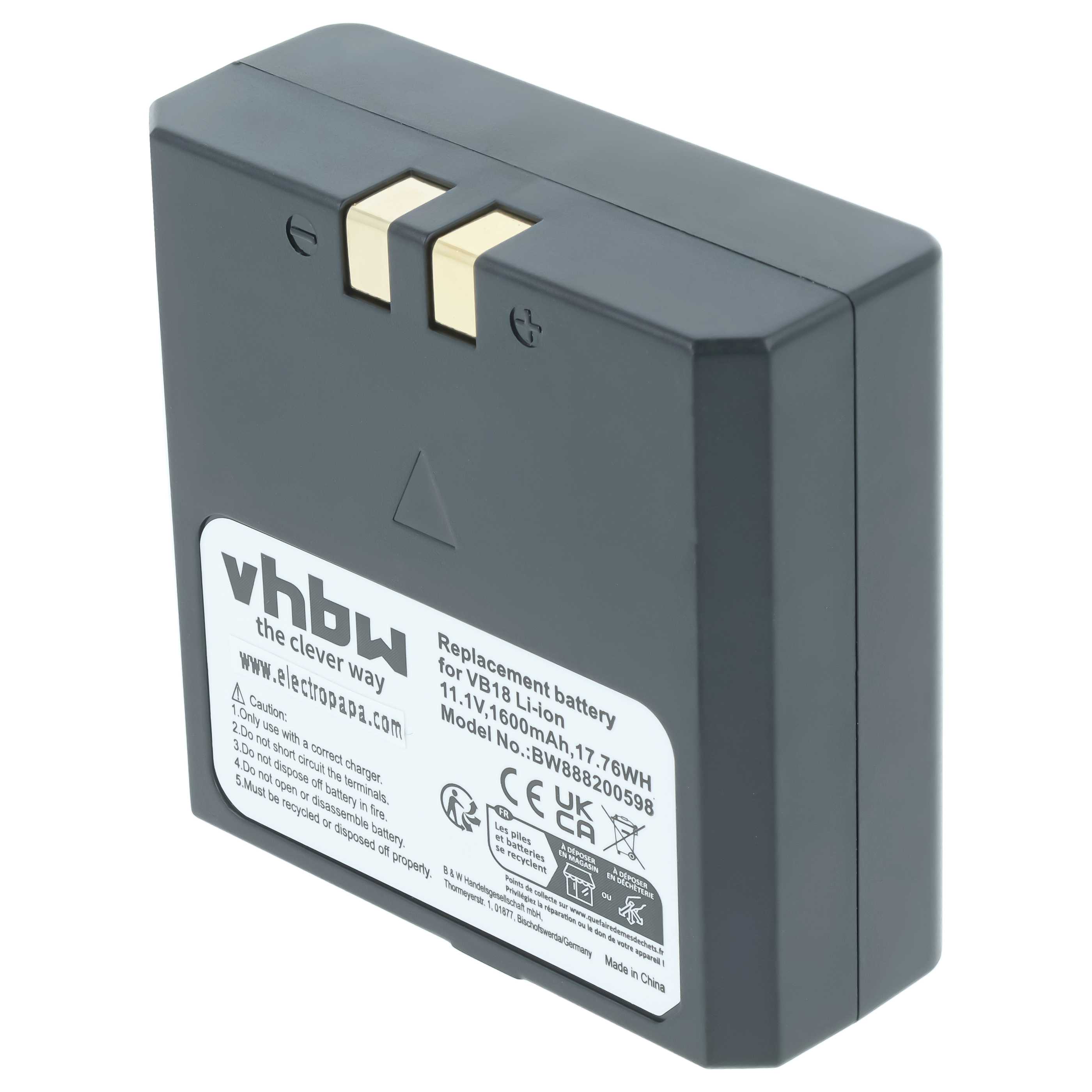 Camera Flash Unit Battery replaces Flashpoint FPLFSMZLRB - 1600 mAh 11.1 V Li-Ion