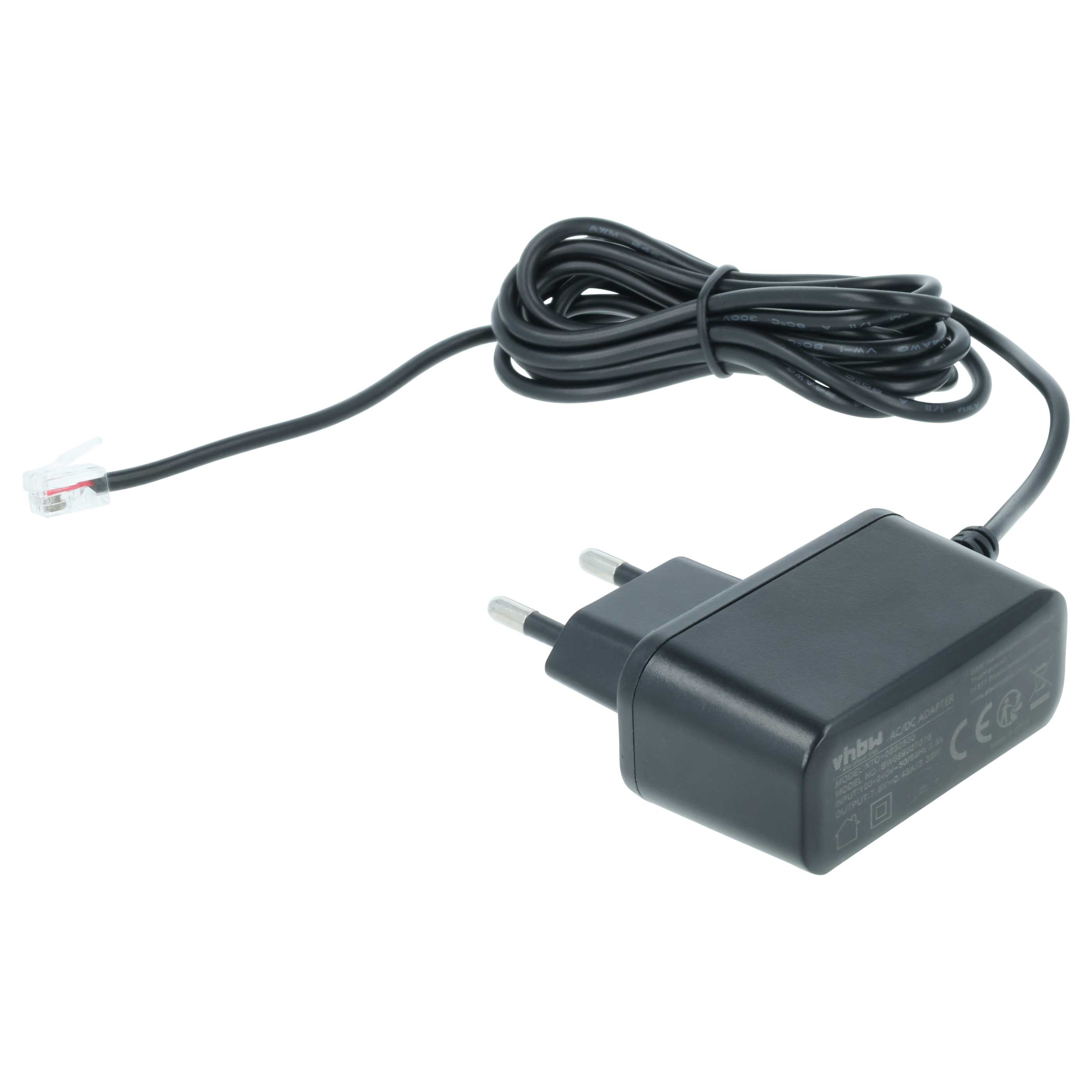 Mains Power Adapter replaces Alcatel 3BN67307AB Landline Telephone Charging Station - 190 cm