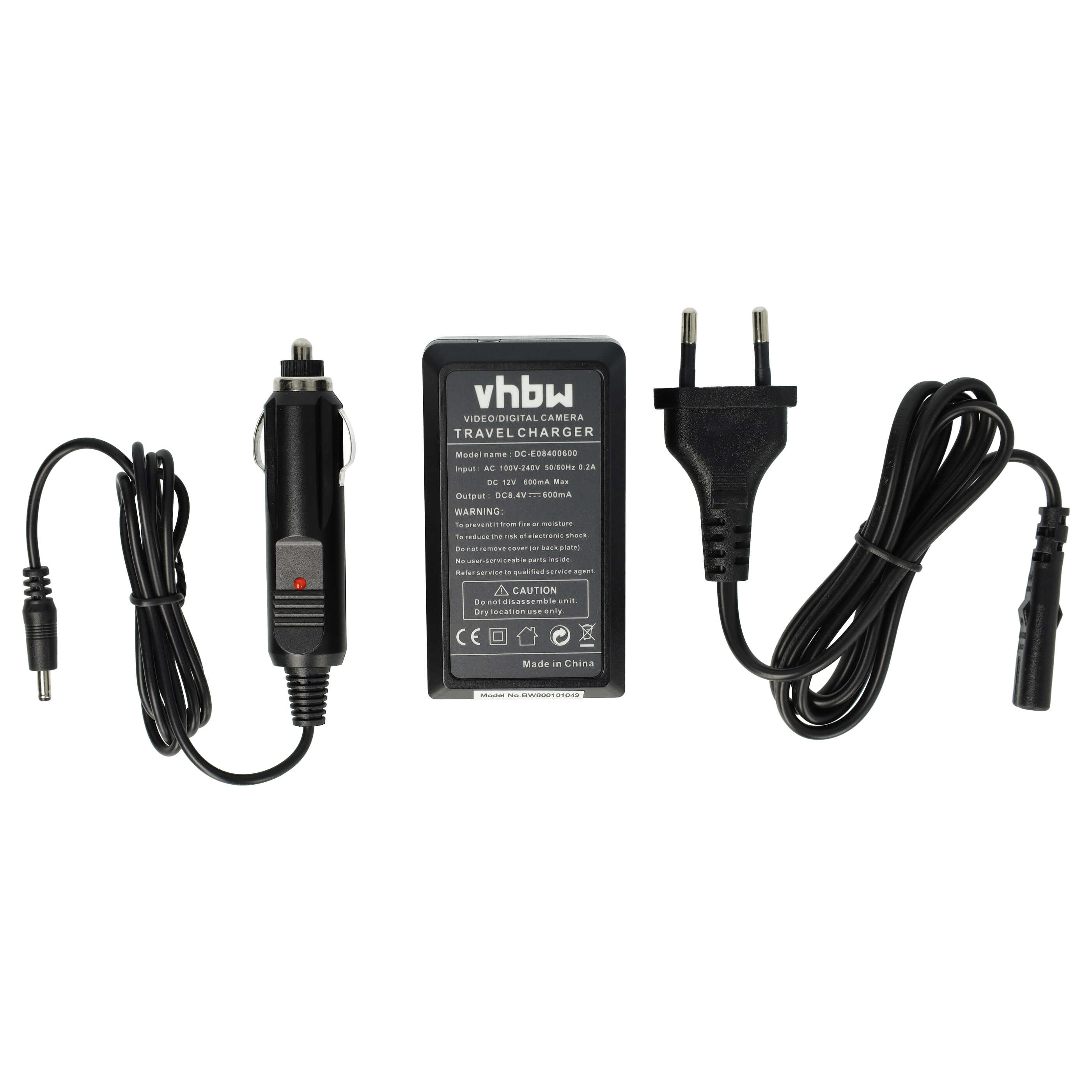 Battery Charger suitable for Lumix DMC-GF1 Camera etc. - 0.6 A, 8.4 V