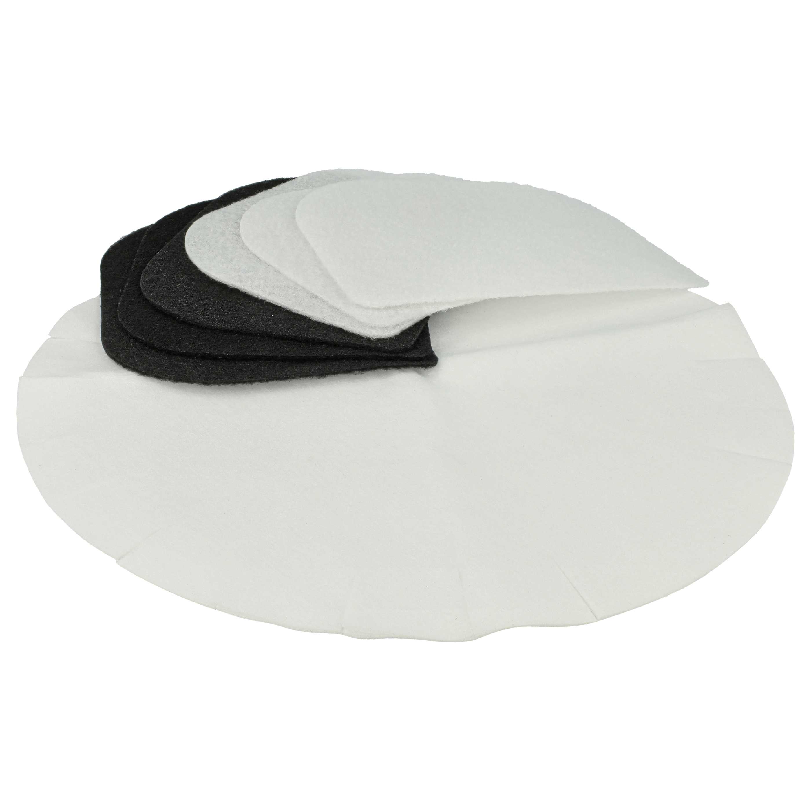 12x Papierfilter, 6x Fettdunstfilter, 6x Aktivkohlefilter als Ersatz für De Longhi 5525101500 Fritteuse