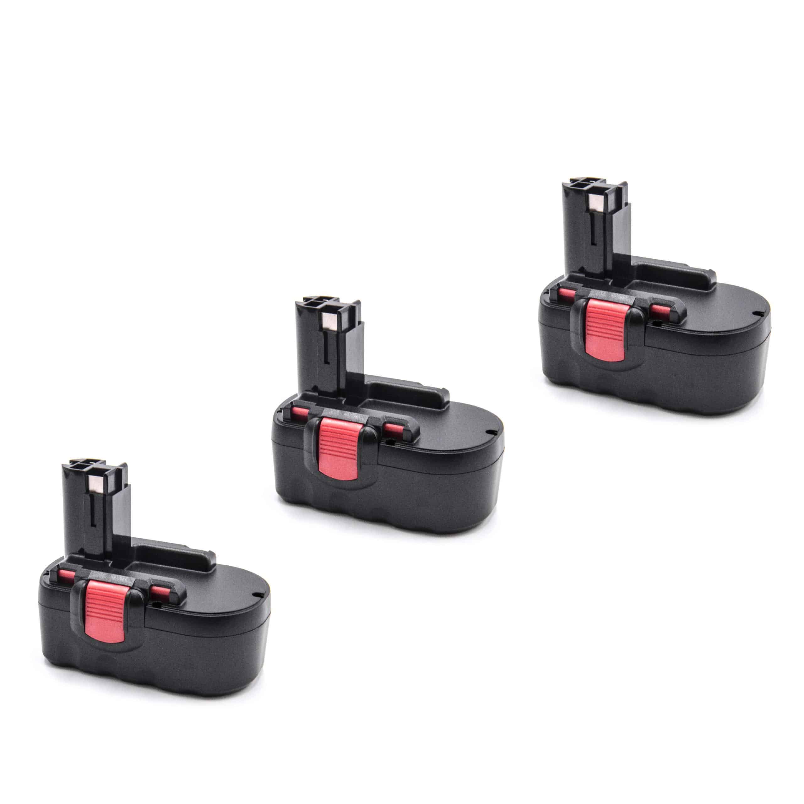 Electric Power Tool Battery (3x Unit) Replaces Bosch 2 607 335 278, 2 607 335 266 - 2000 mAh, 18 V, NiMH