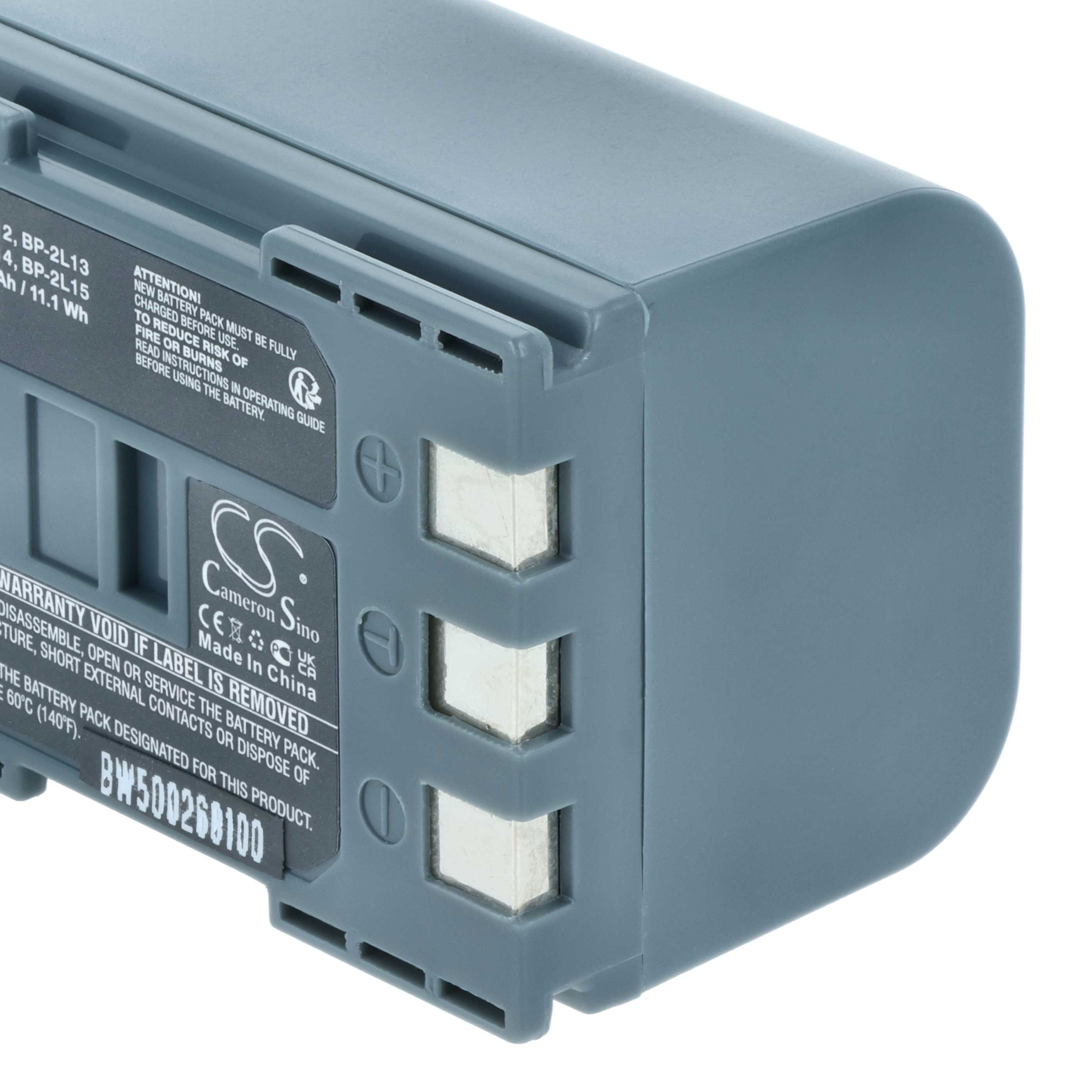 Videocamera 2x Battery replaces Canon BP-2L12, BP-2L, BP-2L14 - 1200 mAh 7.2 V Li-Ion