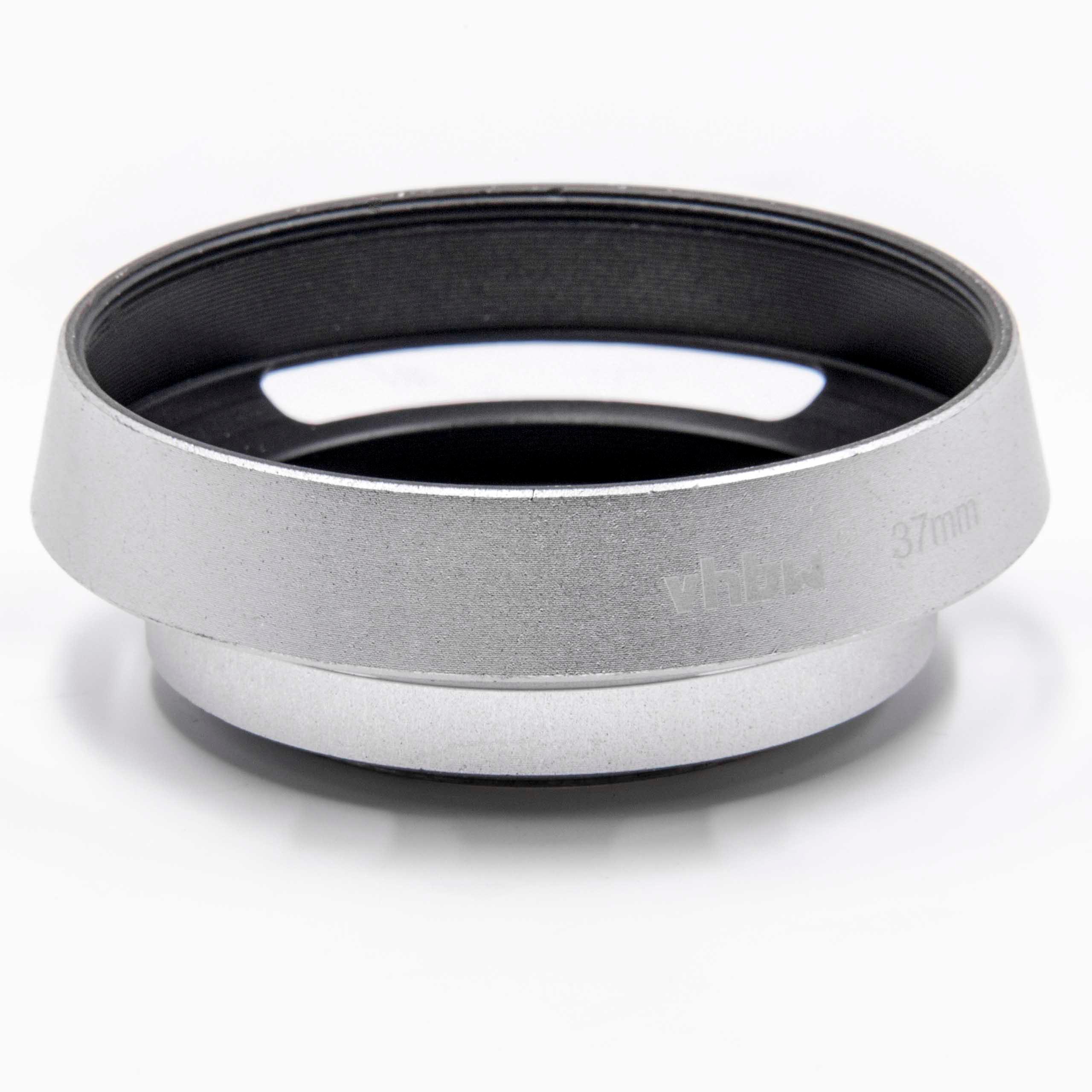 Lens Hood suitable for Lens with 37 mm Diameter, metal, silver