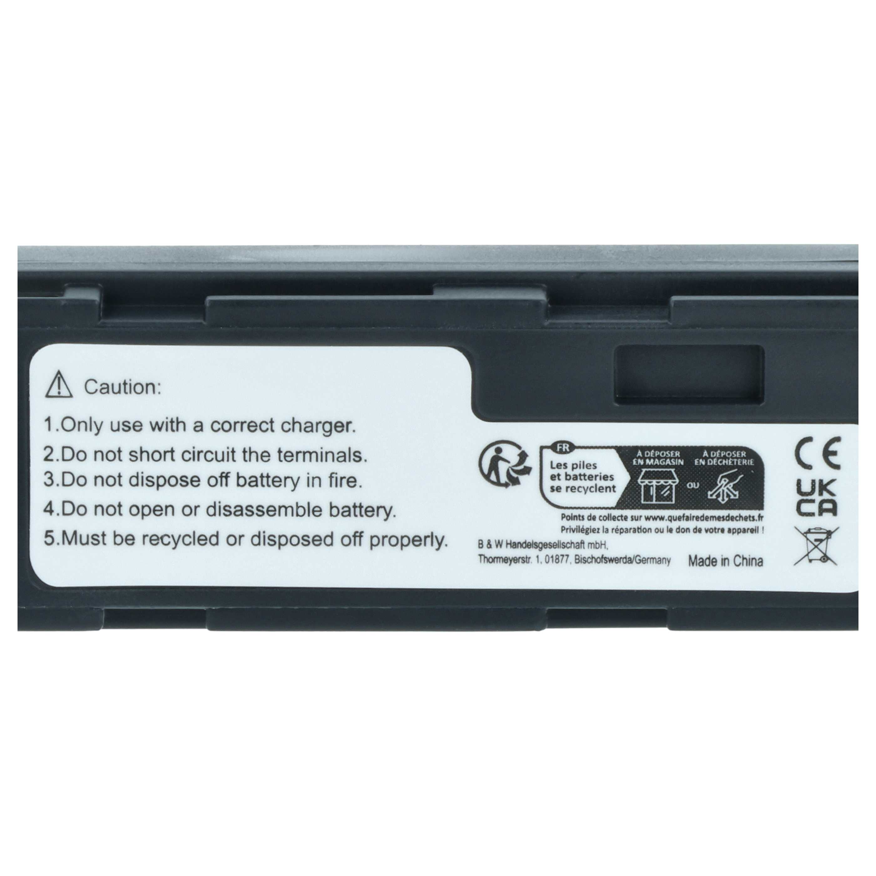 3x Battery replaces Epson EU95 - 1200mAh, 3.7V, Li-Ion