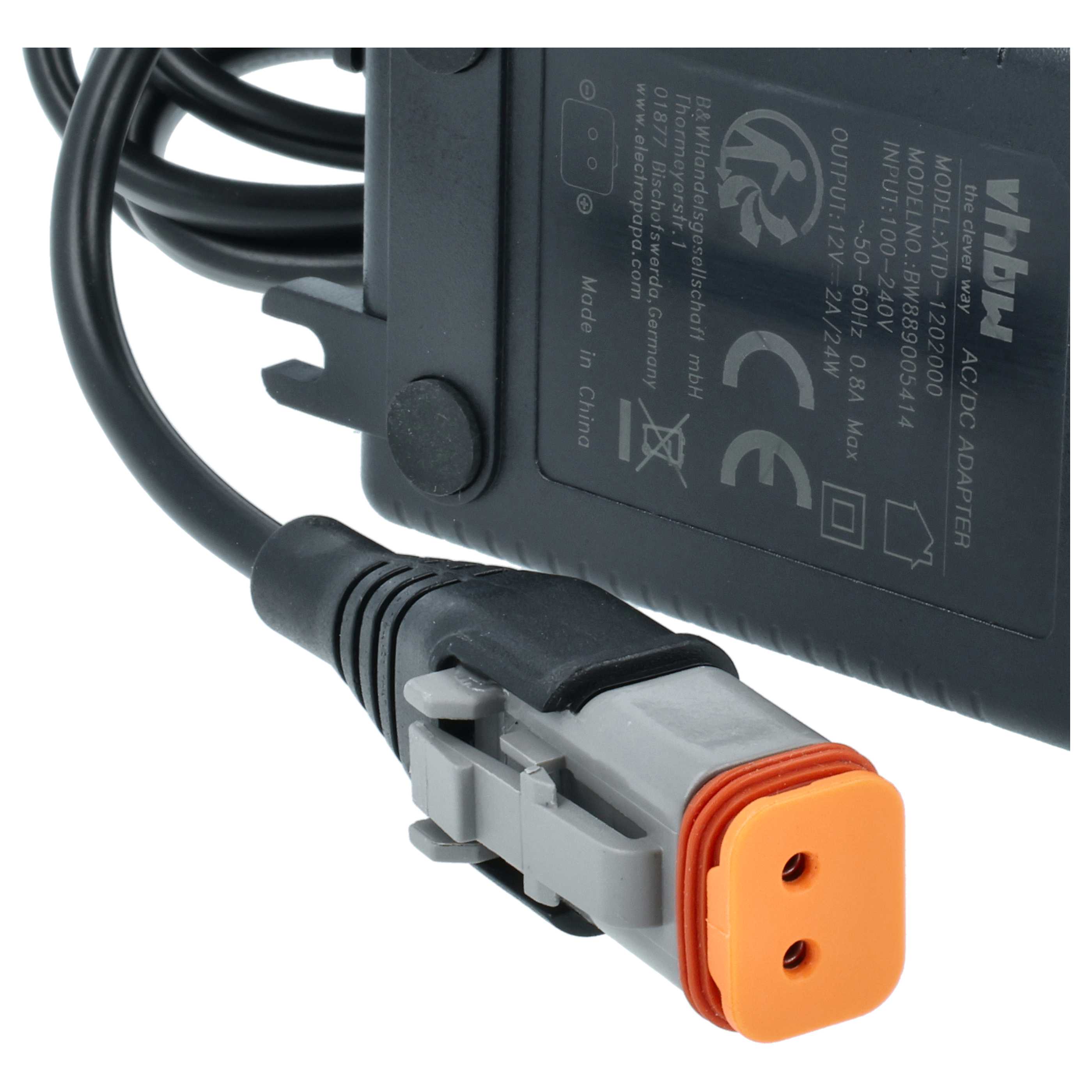 Mains Power Adapter for RTK Base Station suitable for Mammotion LUBA 1 AWD, 2 AWD Robot Mower - 15 cm