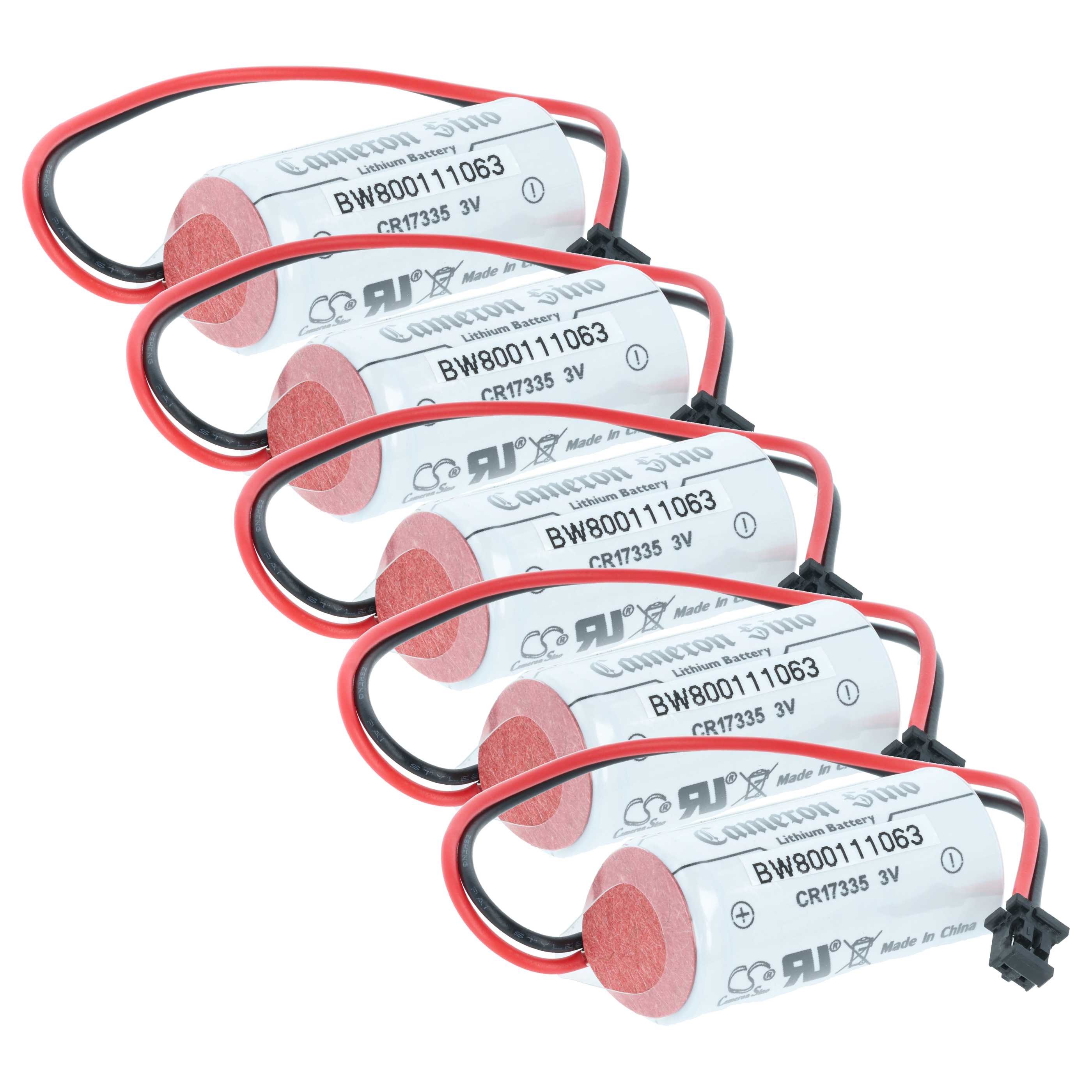 Steuereinheit-Batterie (5 Stück) als Ersatz für Mitusibishi Q6BAT - 1800mAh 3V Li-Ion