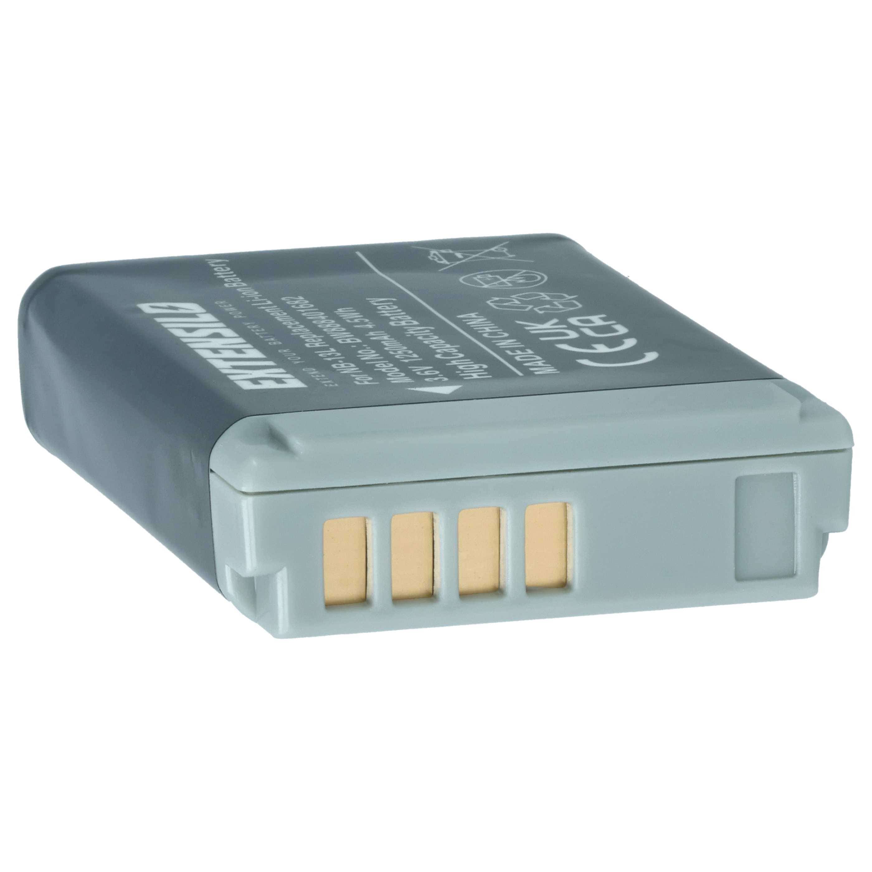 Battery replaces Canon NB-13L - 1250mAh, 3.6V, Li-Ion
