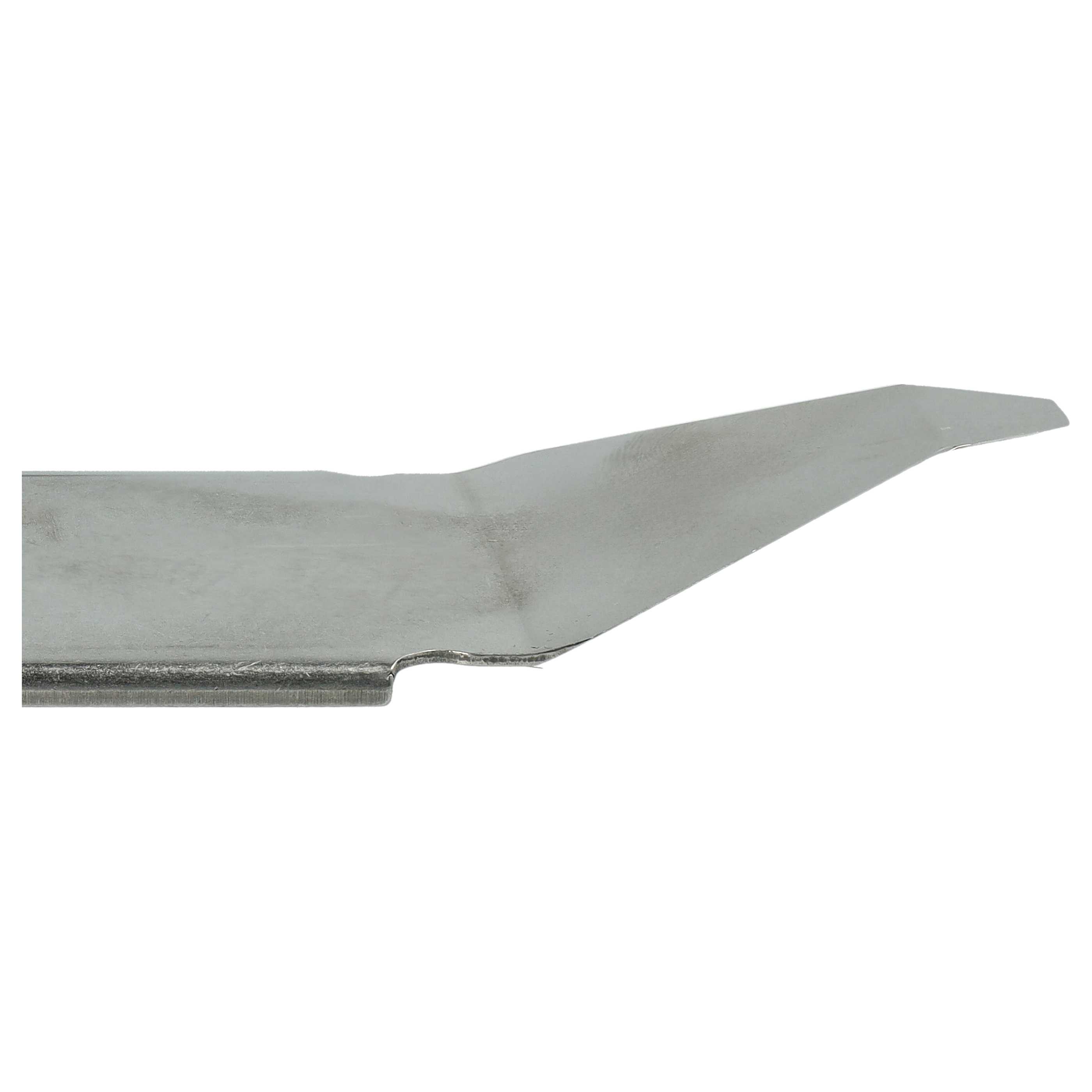 2x Exchange Blade replaces MTD 122-102-619 Cordless Lawnmower etc.stainless steel, Silver