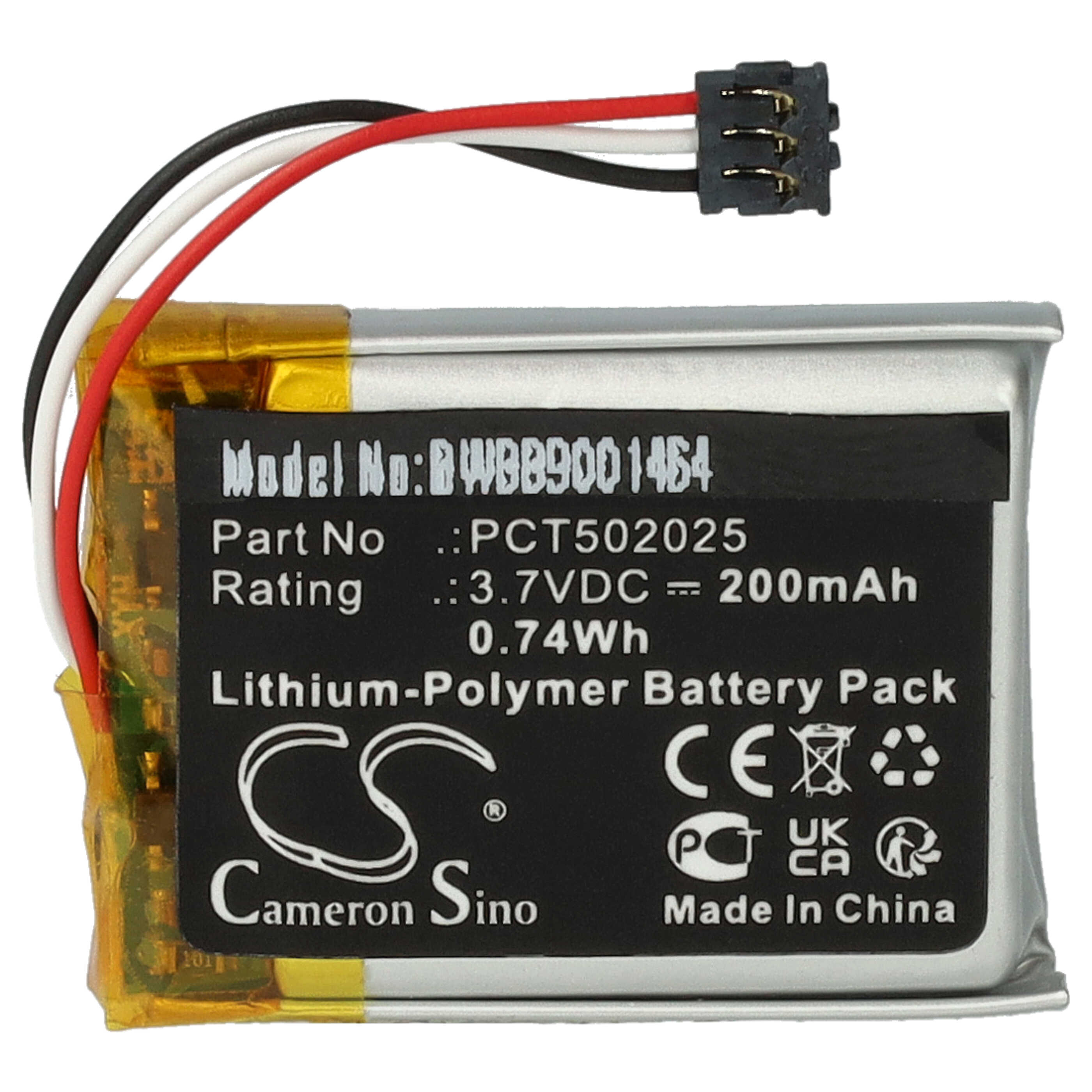 Akumulator do mikrofonu zamiennik DJI PCT502025 - 200 mAh 3,7 V LiPo