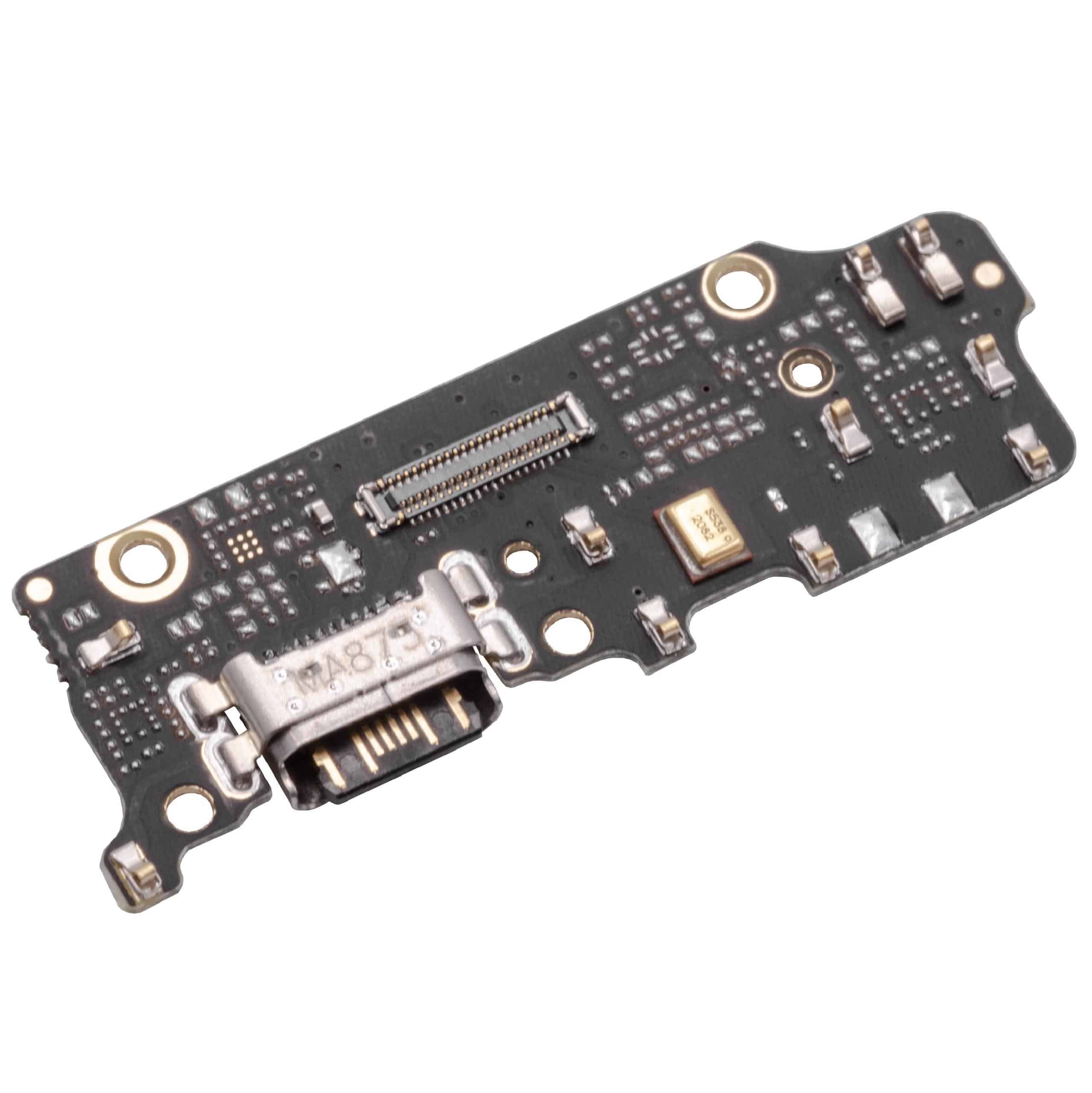vhbw Ersatz USB-C-Ladebuchse mit Mikrofon Ersatz für Xiaomi 1830-521 für Smartphone Silber