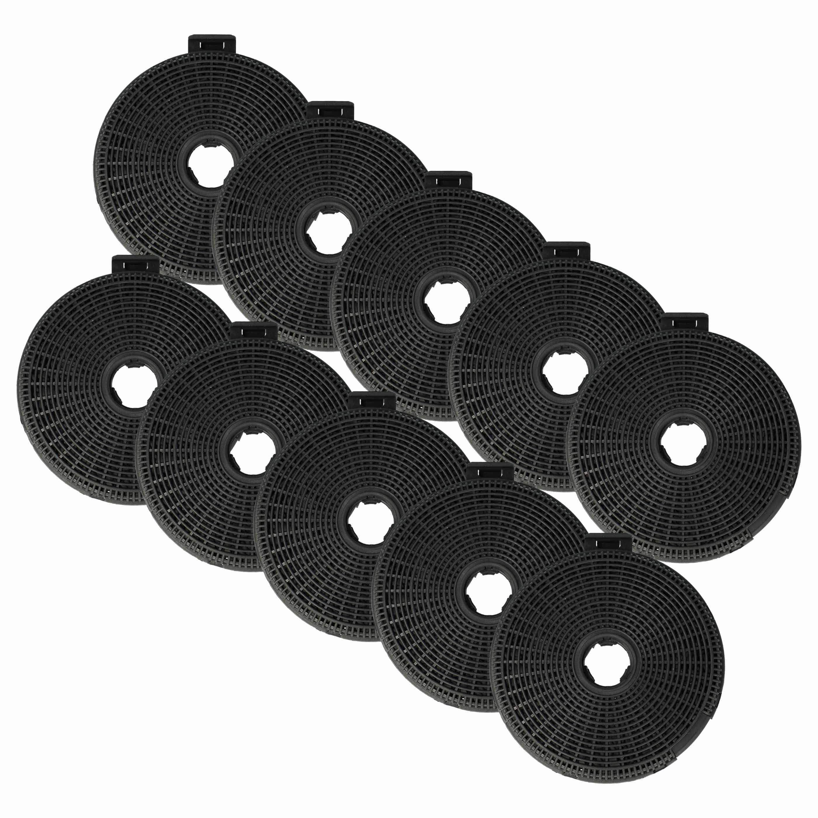 10x Filtres à charbon actif remplace Küppersbusch ZUB 881 pour hotte Teka