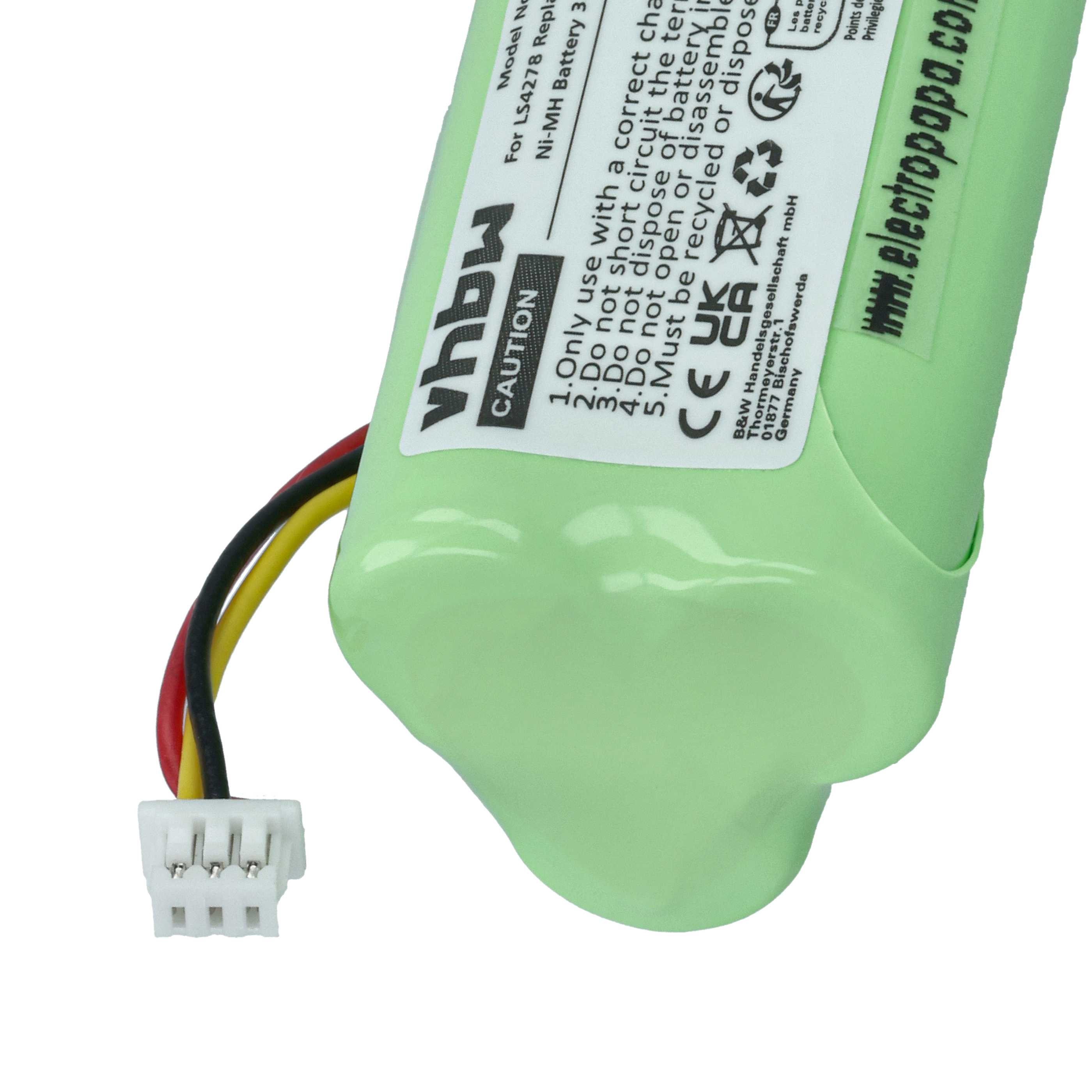 10x Akku als Ersatz für 82-67705-01, BTRY-LS42RAAOE-01 für Symbol Barcodescanner - 800mAh 3,6V NiMH