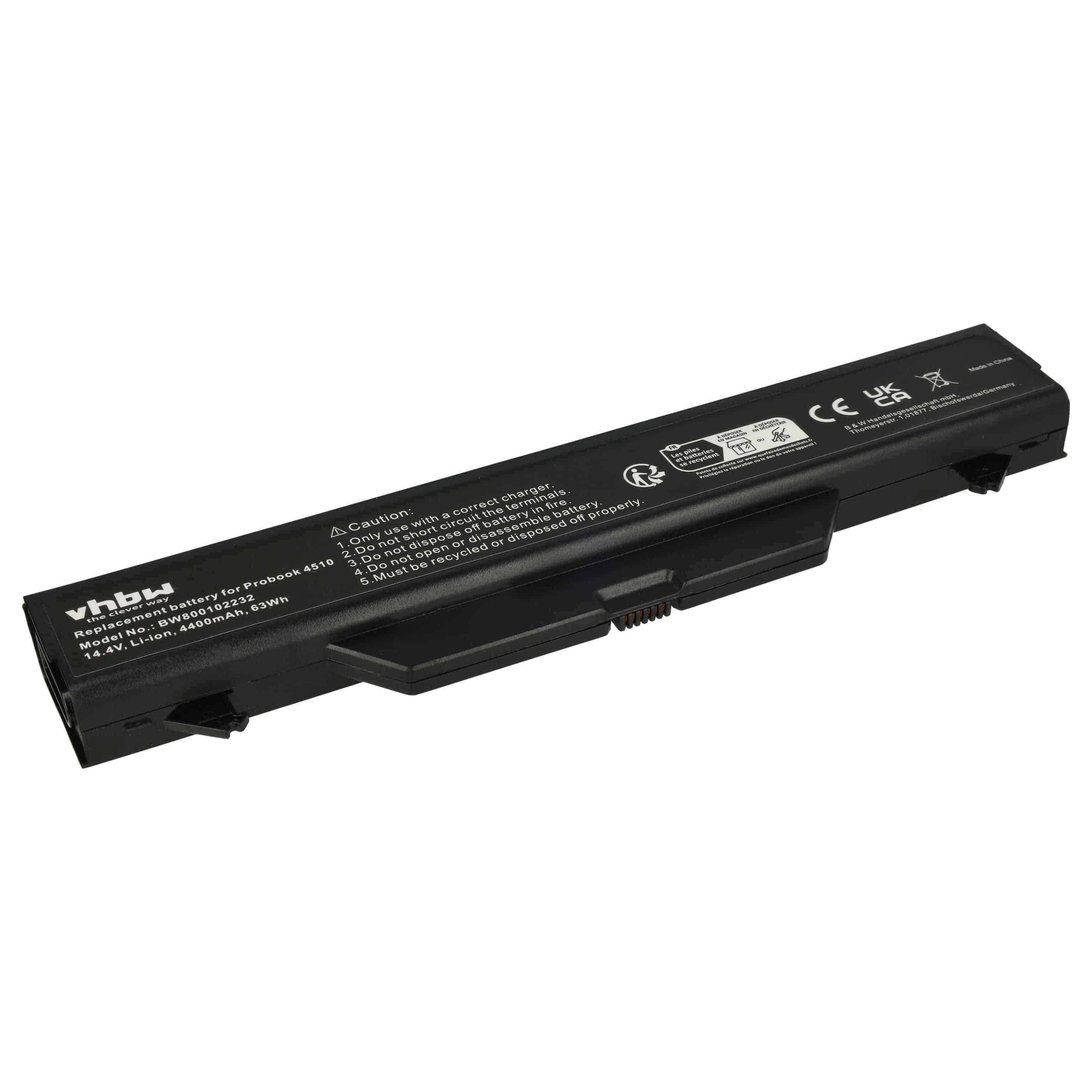 Akumulator do laptopa zamiennik HP HSTNN-I60C-5, 513130-321, 535808-001 - 4400 mAh 14,4 V Li-Ion, czarny