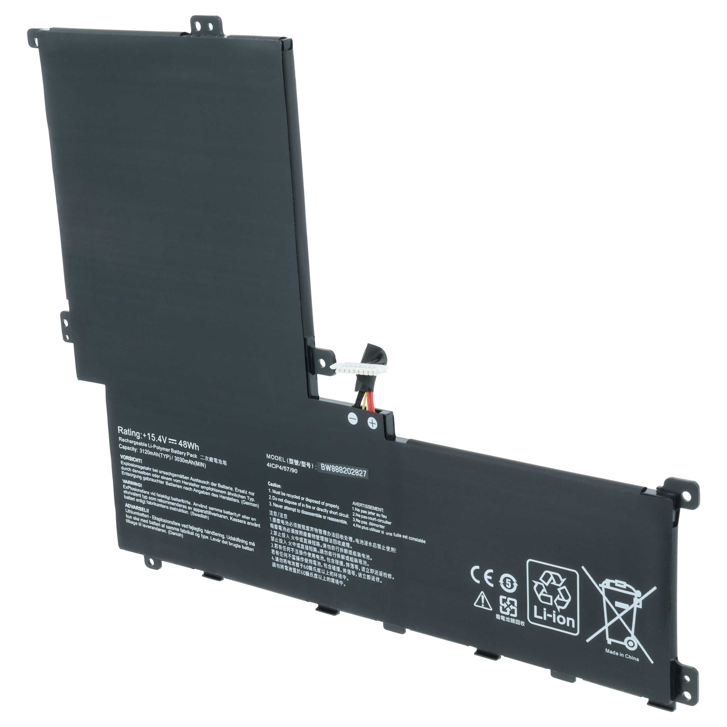 Akumulator do laptopa zamiennik Asus C41N1619, 0B200-02350100 - 3050 mAh 15,4 V LiPo