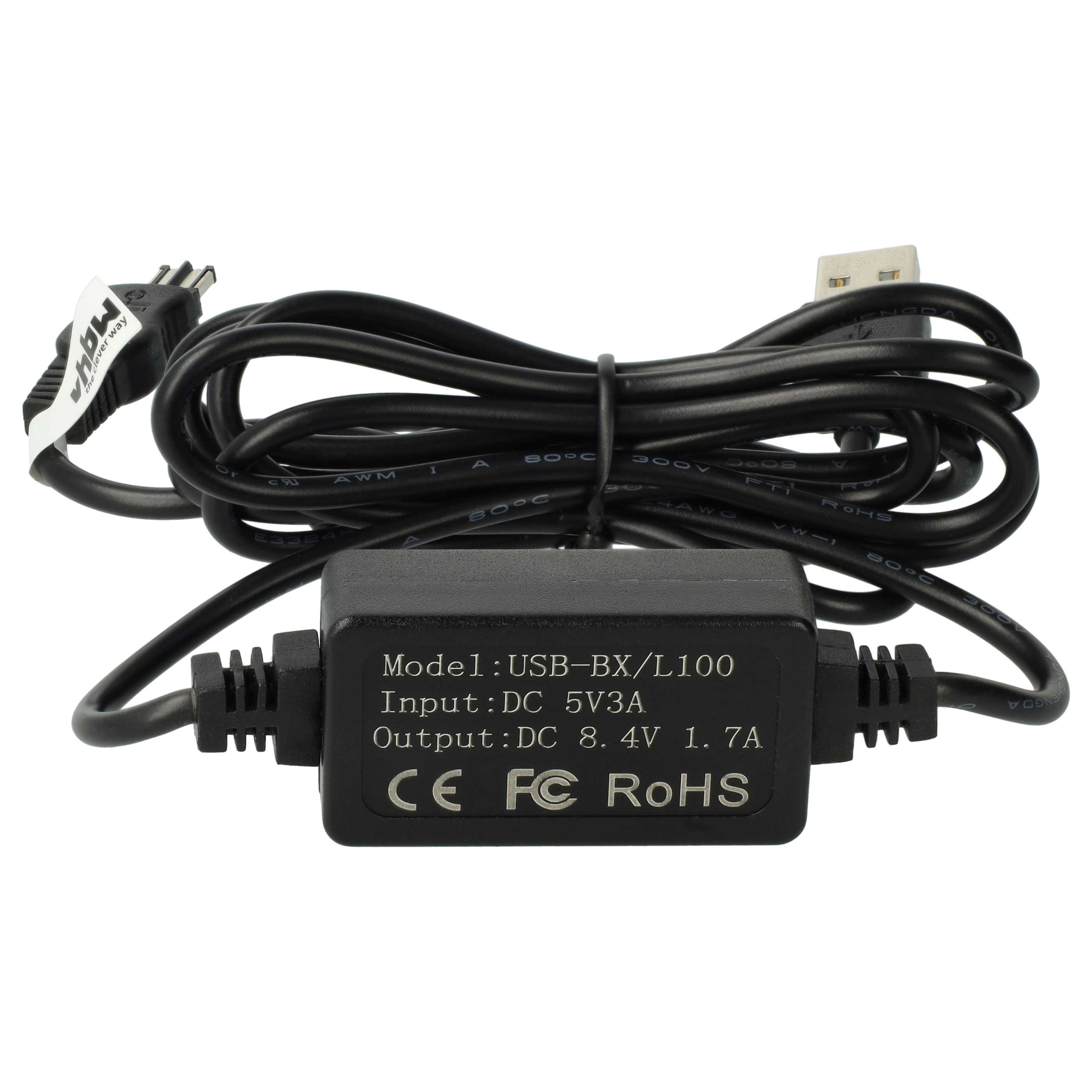 USB Netzteil als Ersatz für Sony AC-L10, AC-L100, AC-L10A, AC-L15A, AC-L15B, AC-L10B, AC-L15 für Kamera