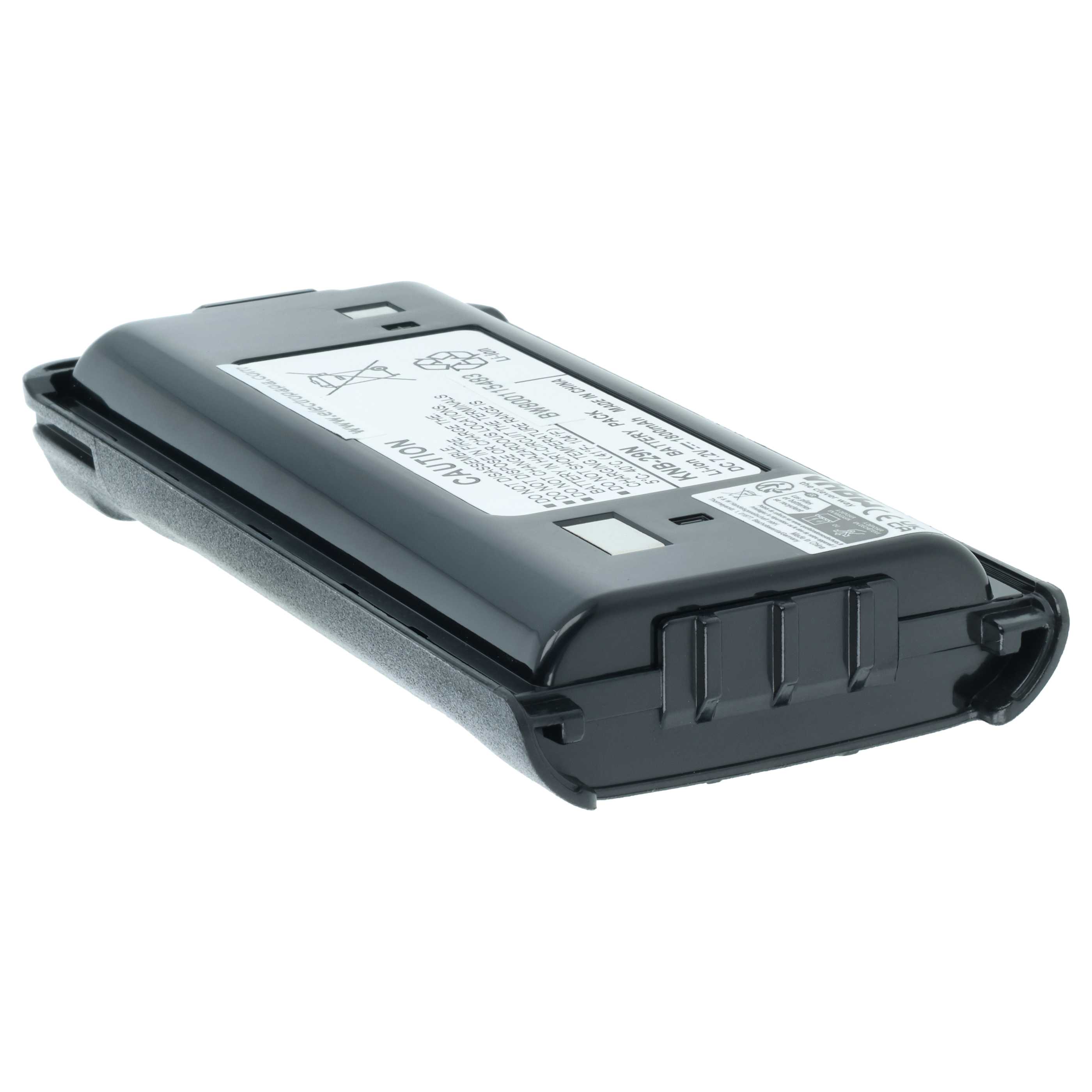Batteria sostituisce Kenwood BPKNB45LI, BPKNB29MHXT-1, BPKNB29MH per dispositivo radio - 1800mAh 7,4V Li-Ion