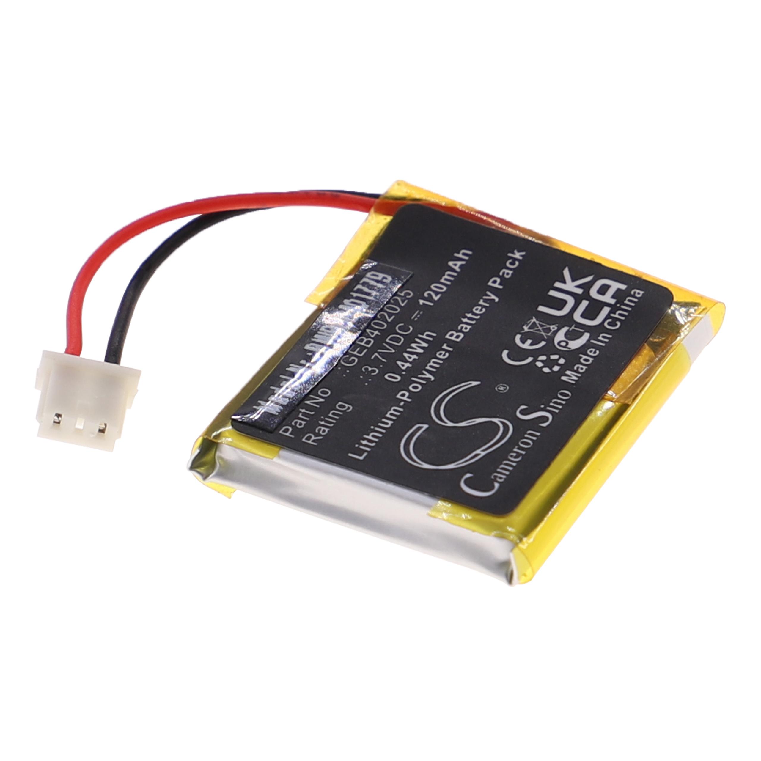 Batteria per telecomando remote controller sostituisce Viper GEB402025 Clifford - 120mAh 3,7V Li-Poly