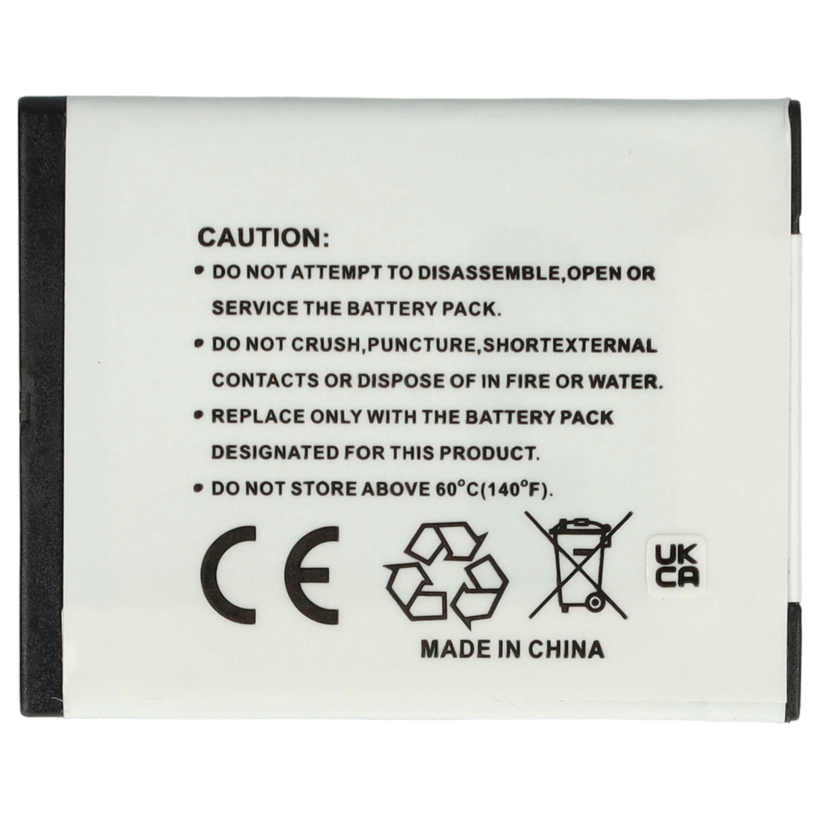 3x Battery replaces Olympus Li-70B - 500mAh, 3.7V, Li-Ion