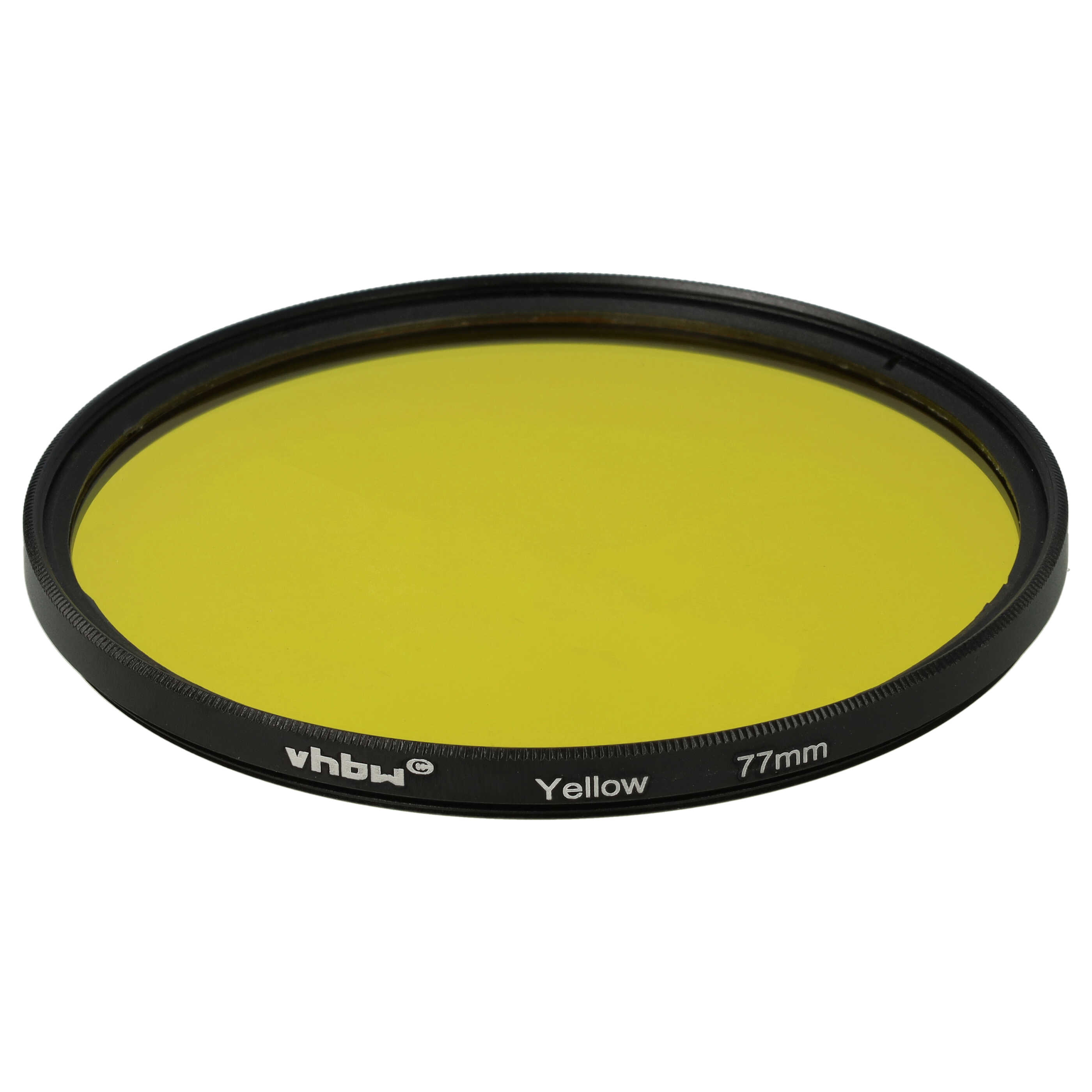 Farbfilter gelb passend für Kamera Objektive mit 77 mm Filtergewinde - Gelbfilter