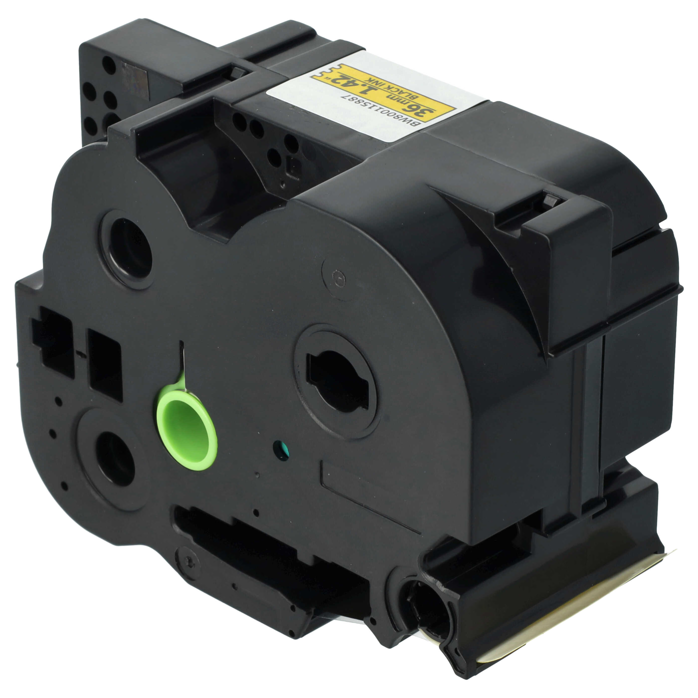 Label Tape replaces Brother HGE-S661 - 36 mm Black to Yellow, Extra Stark