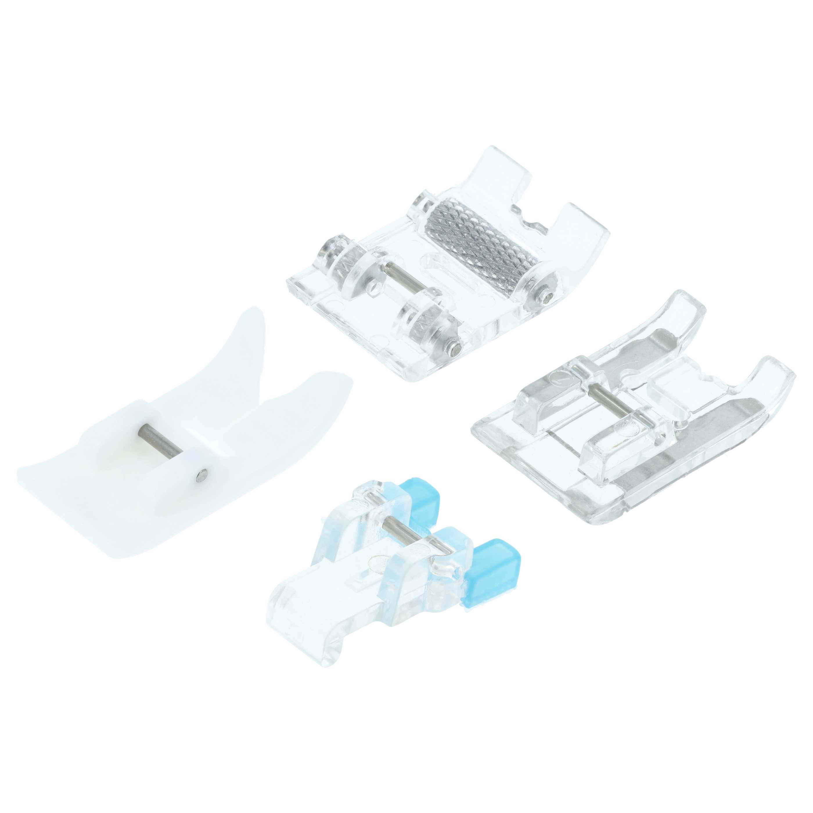 Set de 11x prensatelas con eje de pie bajo para máquinas de coser - Incl. caja de plástico