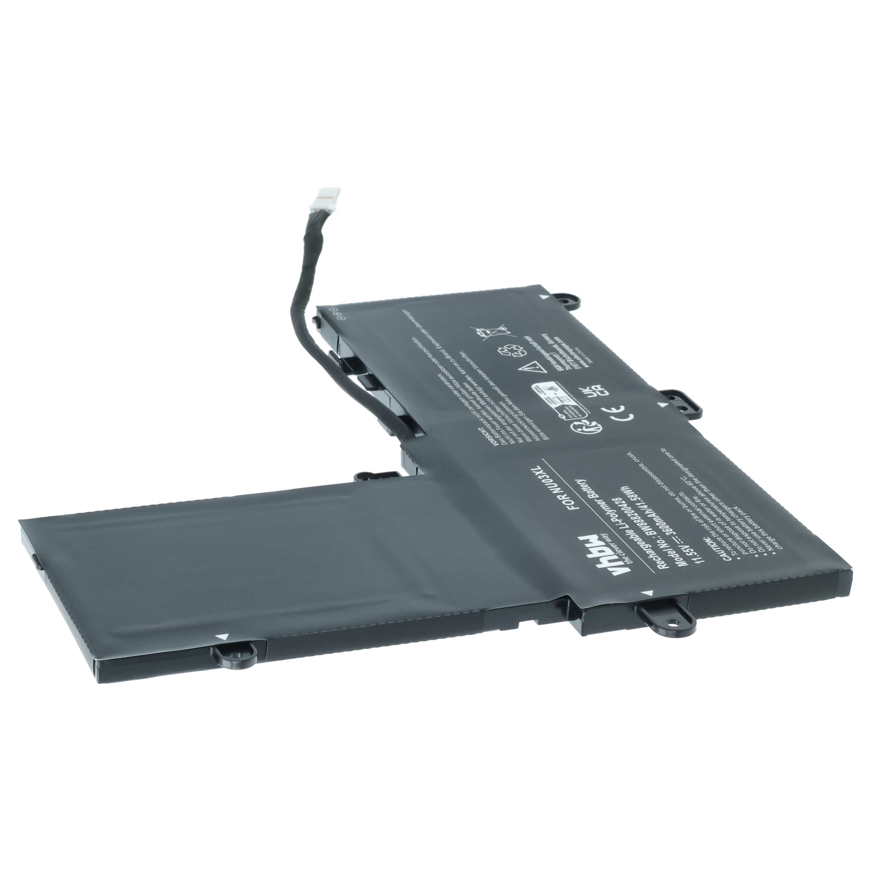 Akumulator do laptopa zamiennik HP 843536-541, 844201-850, 844201-855 - 3600 mAh 11,55 V Li-Ion, czarny