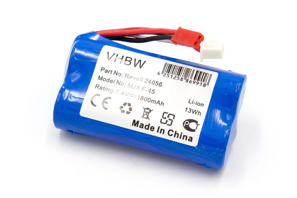 Model Making Device Battery Replacement for Revell 440704, 43986, 24056, 2406 - 1800mAh 7.4V Li-Ion, 2PIN/3PIN