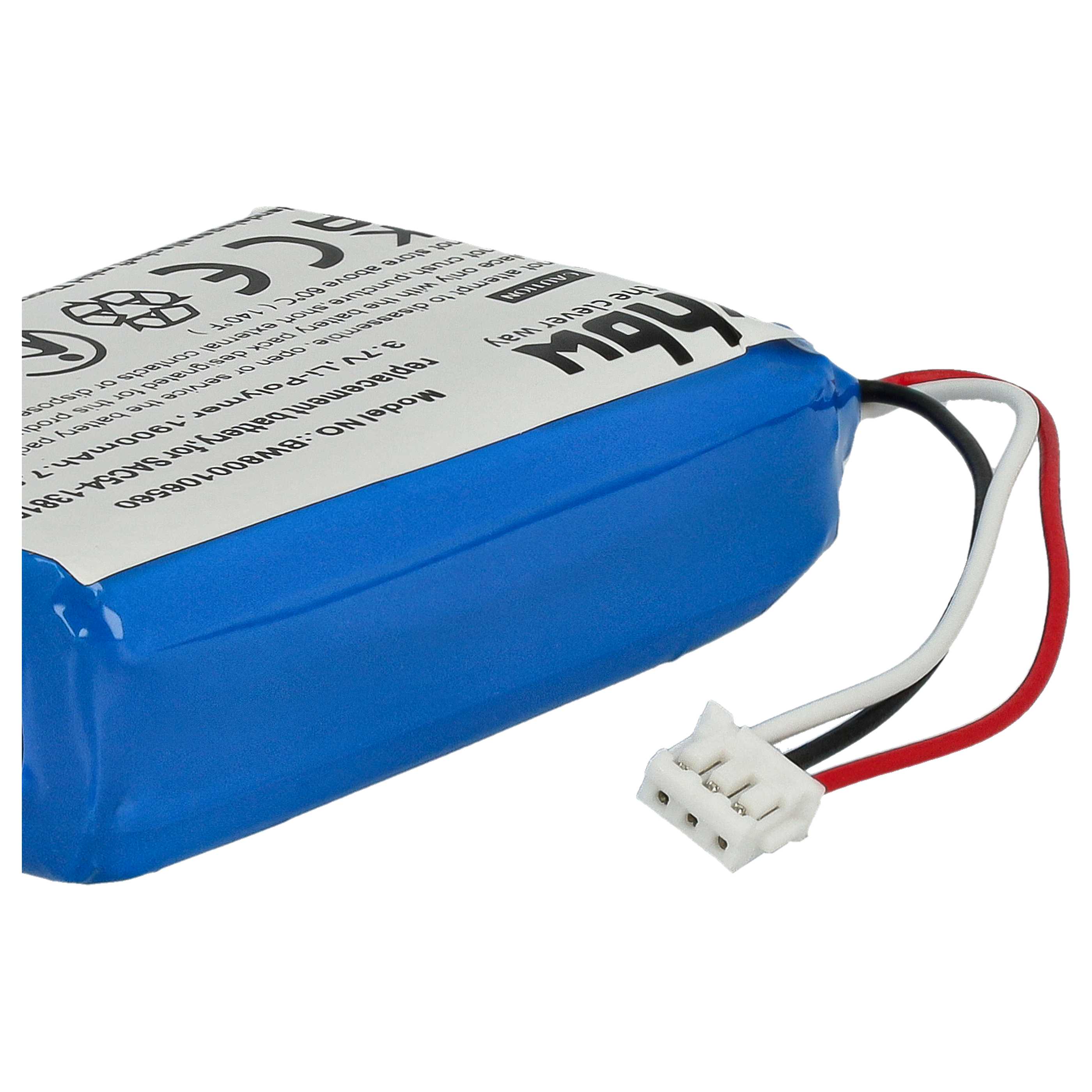 Hundehalsband-Akku als Ersatz für SAC54-13815 - 1900mAh 3,7V Li-Polymer