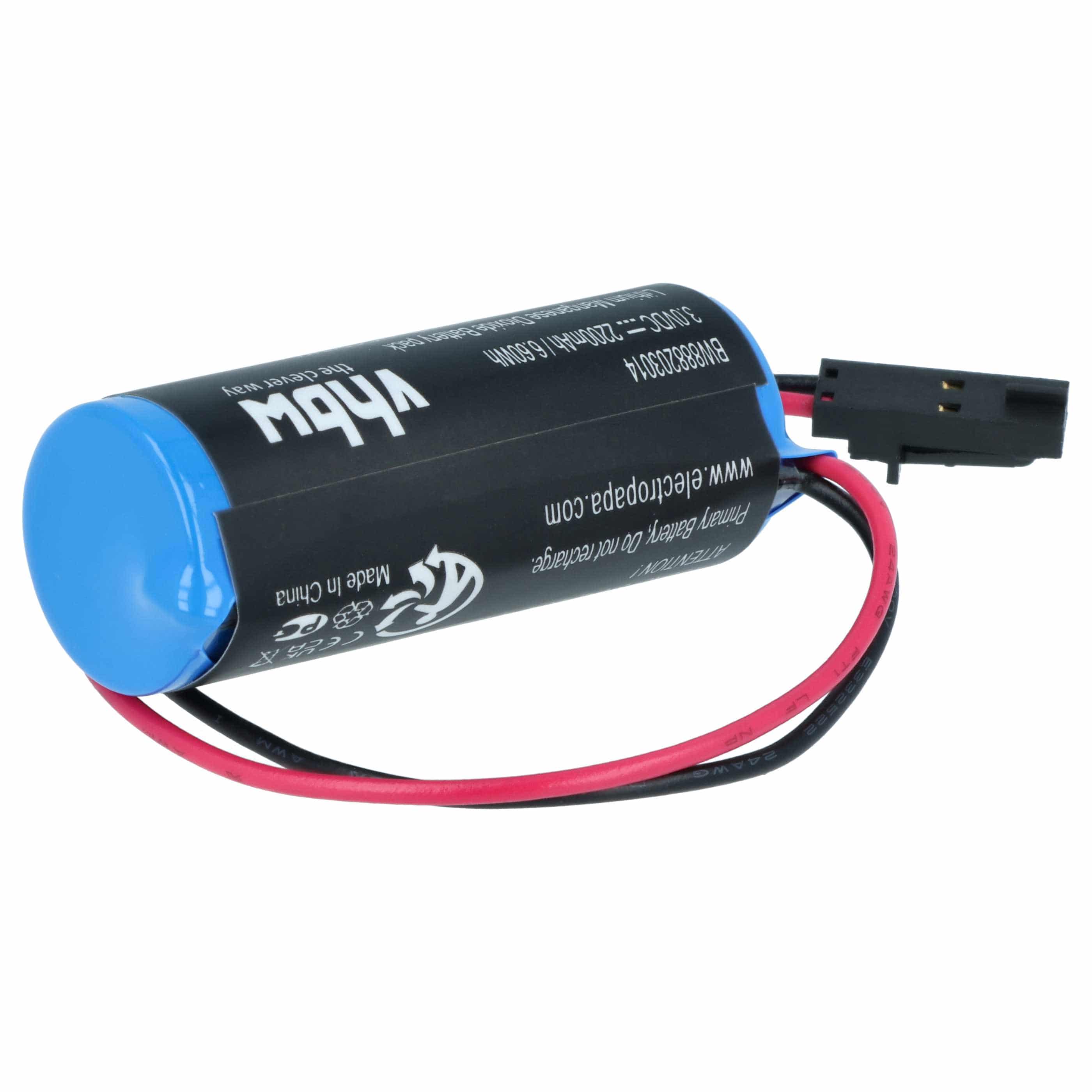 2x Bateria do PLC programowalnego sterownika zamiennik Allen Bradley 1770-XYC - 2200 mAh 3 V Li-MnO2