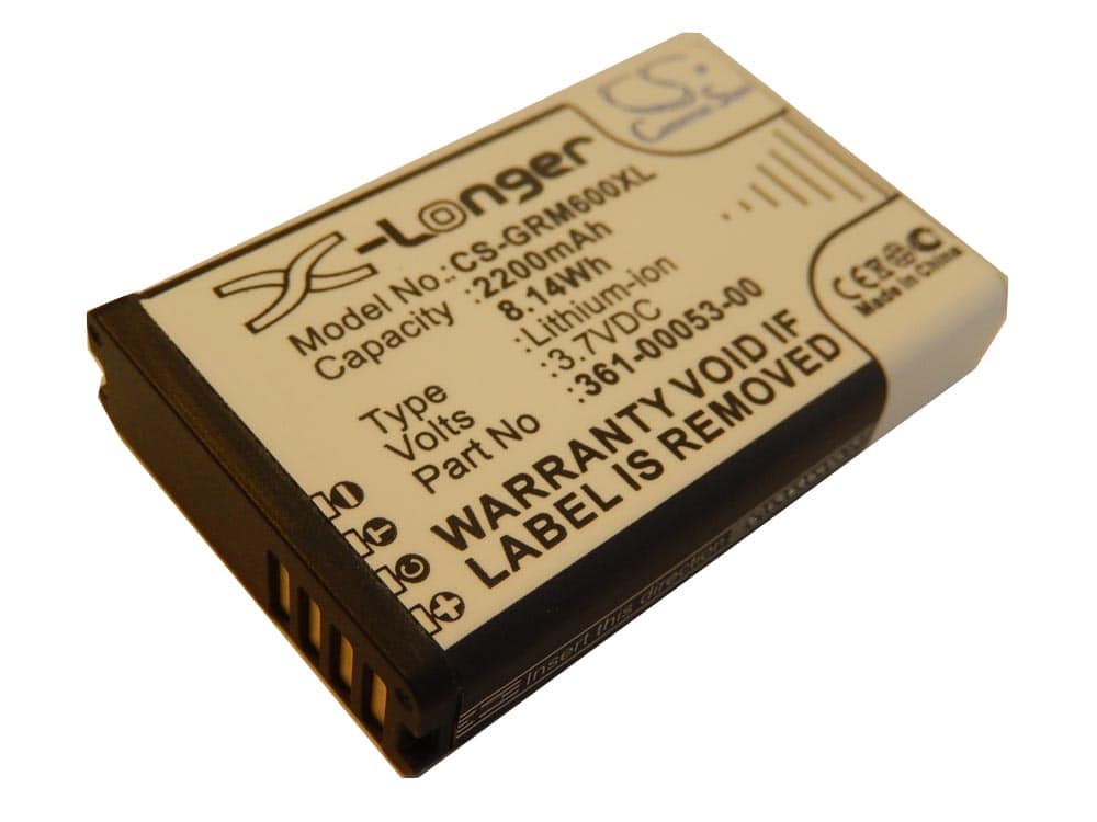 Batterie remplace Garmin 010-11599-00 pour navigation GPS - 2200mAh 3,7V Li-ion