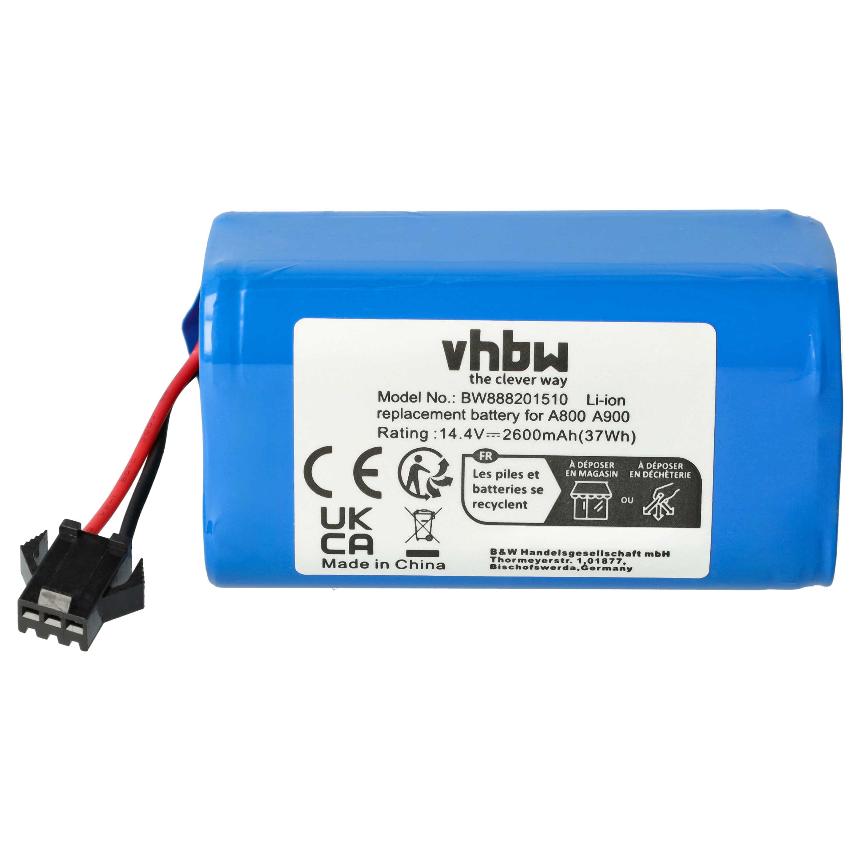 Battery Replacement for Cecotec CONG1002 for - 2600mAh, 14.8V, Li-Ion