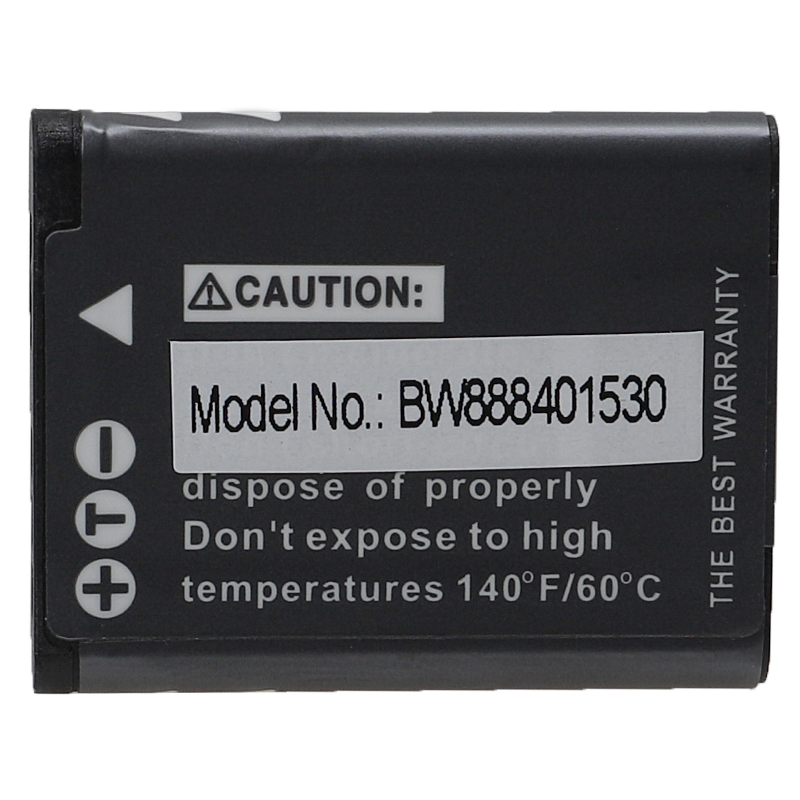 Batterie remplace Panasonic VW-VBX070E, VW-VBX070 pour appareil photo - 700mAh 3,7V Li-ion