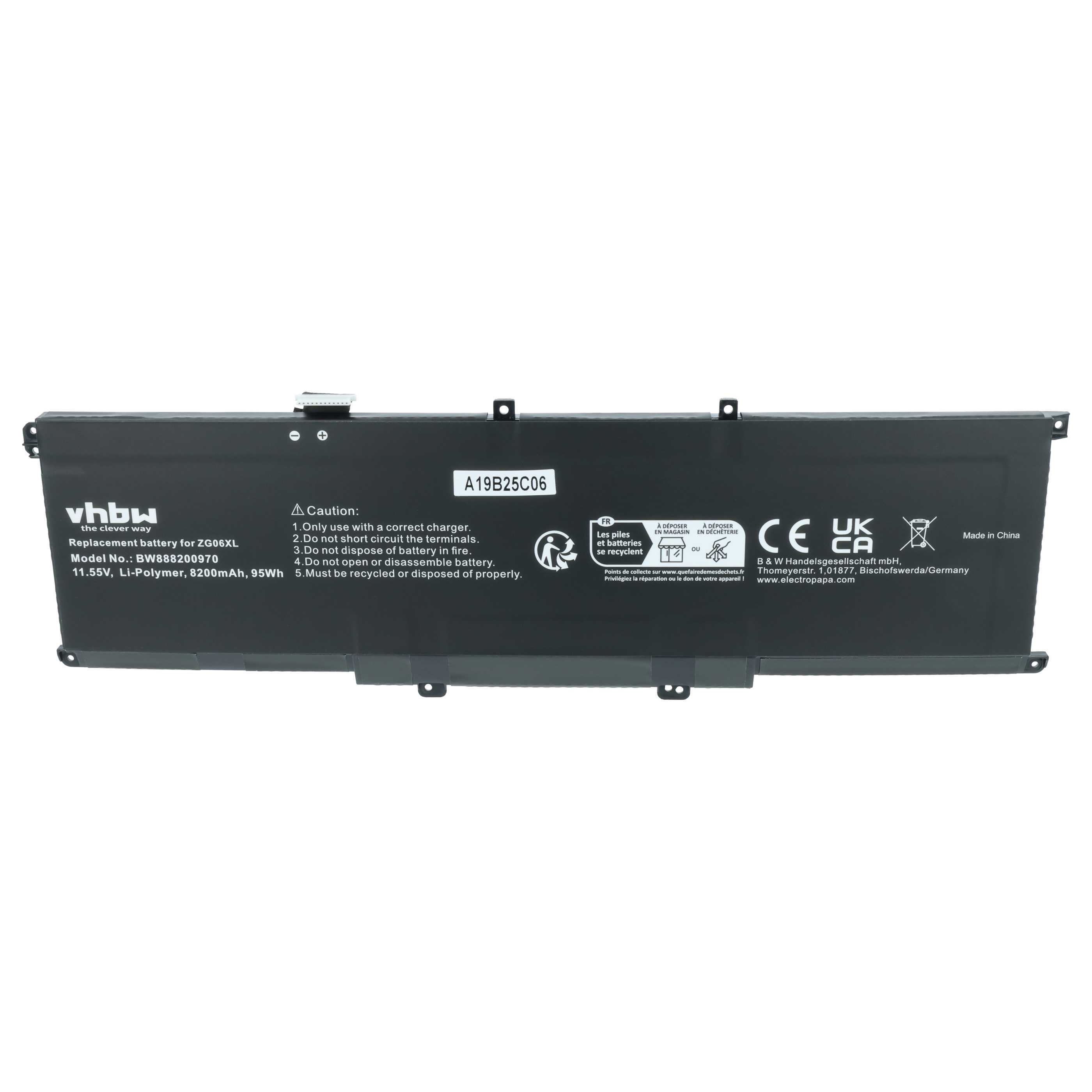 Akumulator do laptopa zamiennik HP L07045-855, HSTNN-1B8H, L07351-1C1 - 8200 mAh 11,55 V Li-Ion, czarny