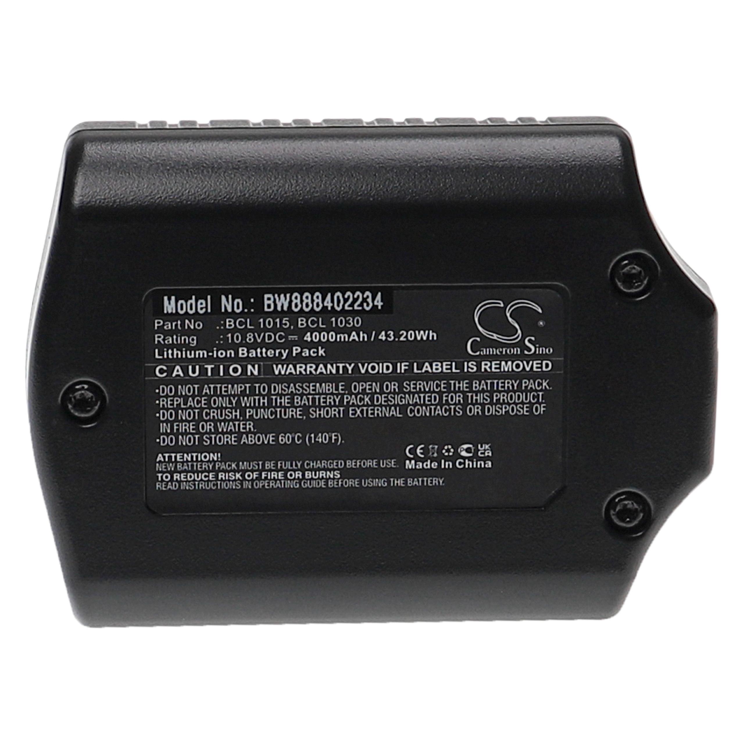 Batteria per attrezzo sostituisce Hitachi / Hikoki 329370, 329371, 329389, 329369 - 4000 mAh, 10,8 V, Li-Ion
