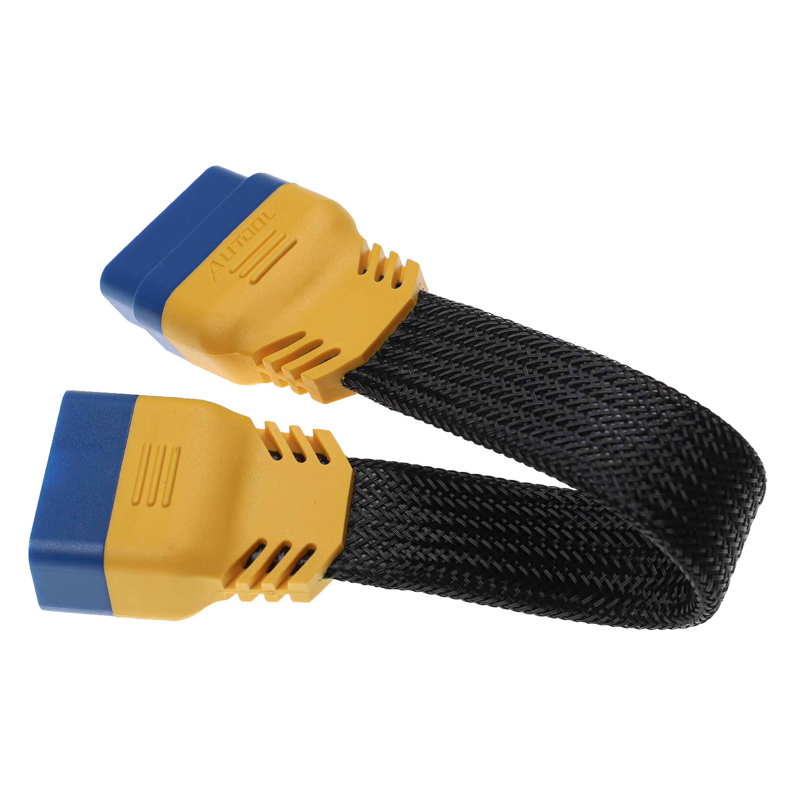 vhbw OBD2 Extension Cable 16 Pin (f) to 16 Pin (m) for LKW, Car, Vehicle - 20 cm