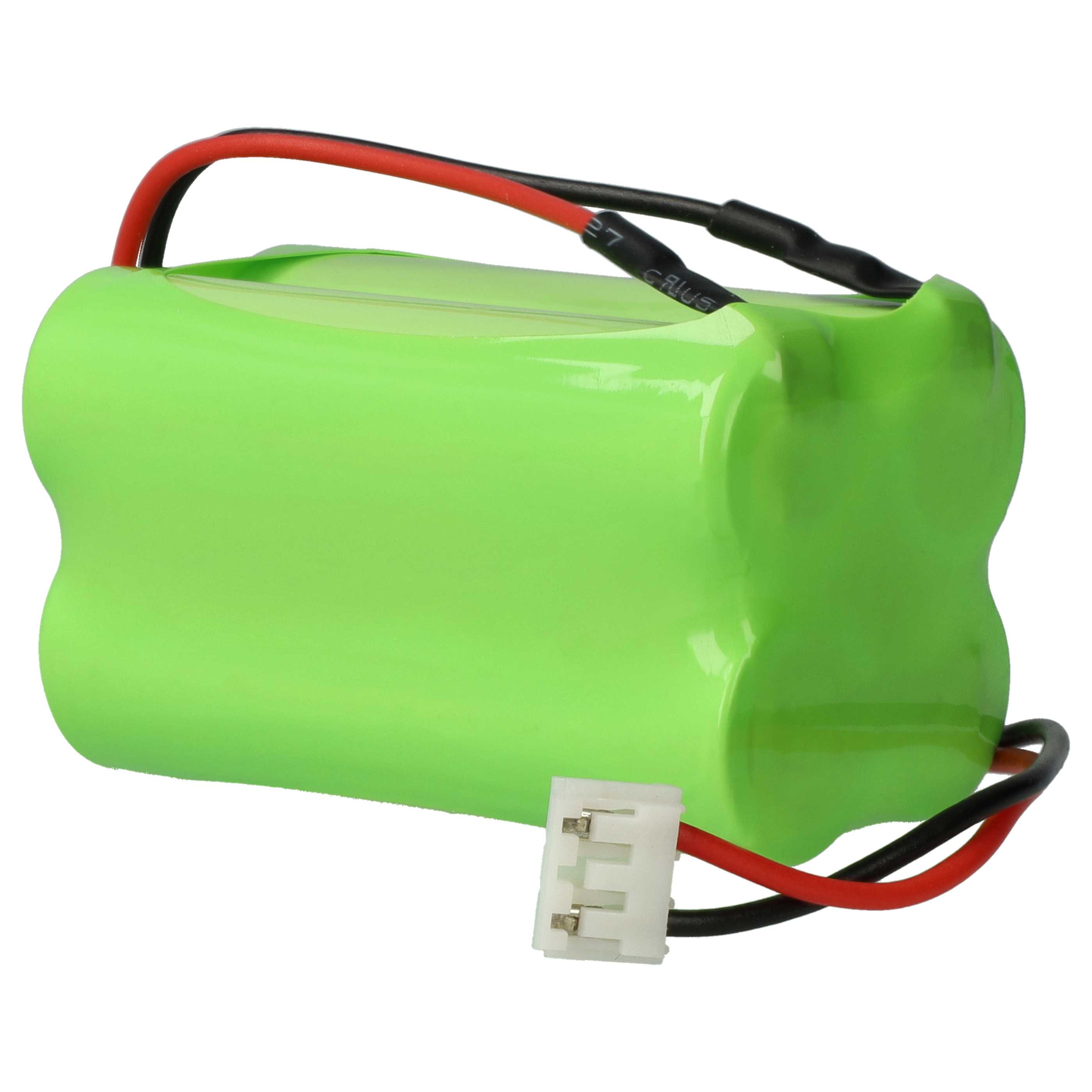 2x Batteries remplace ABM NIMHHT4820Q pour éclairage de secours ABM - 2000mAh 4,8V NiMH