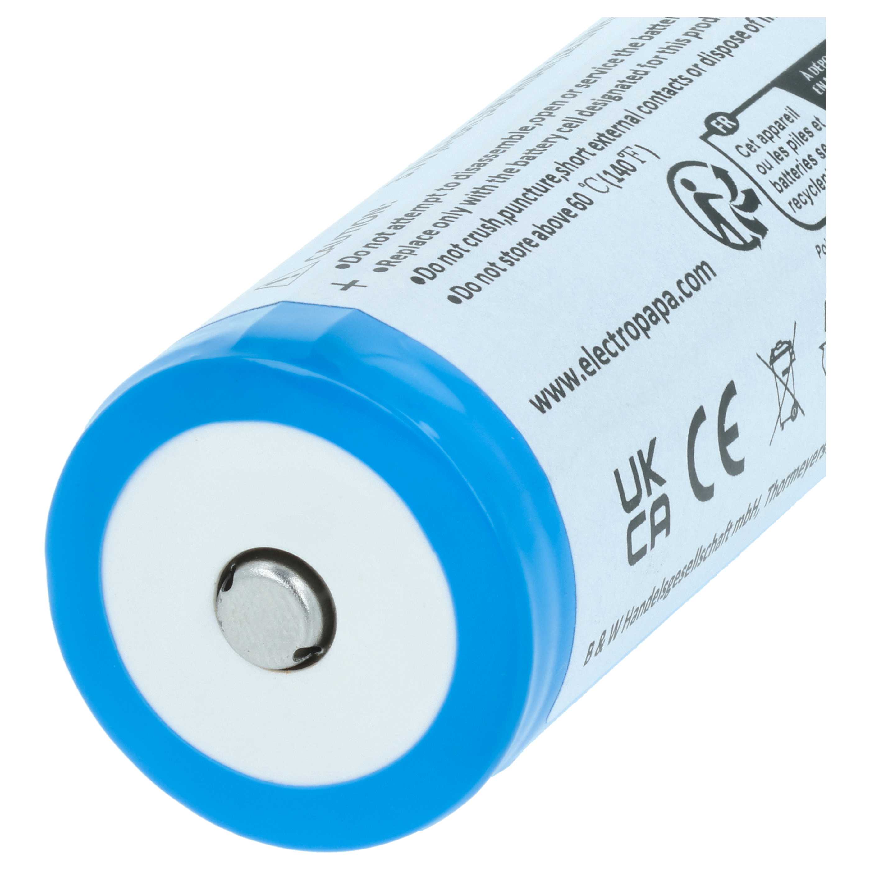 Torch - 5x Battery replaces Ledlenser 501002, 04058205009263 - 5000 mAh 3.7 V Li-Ion