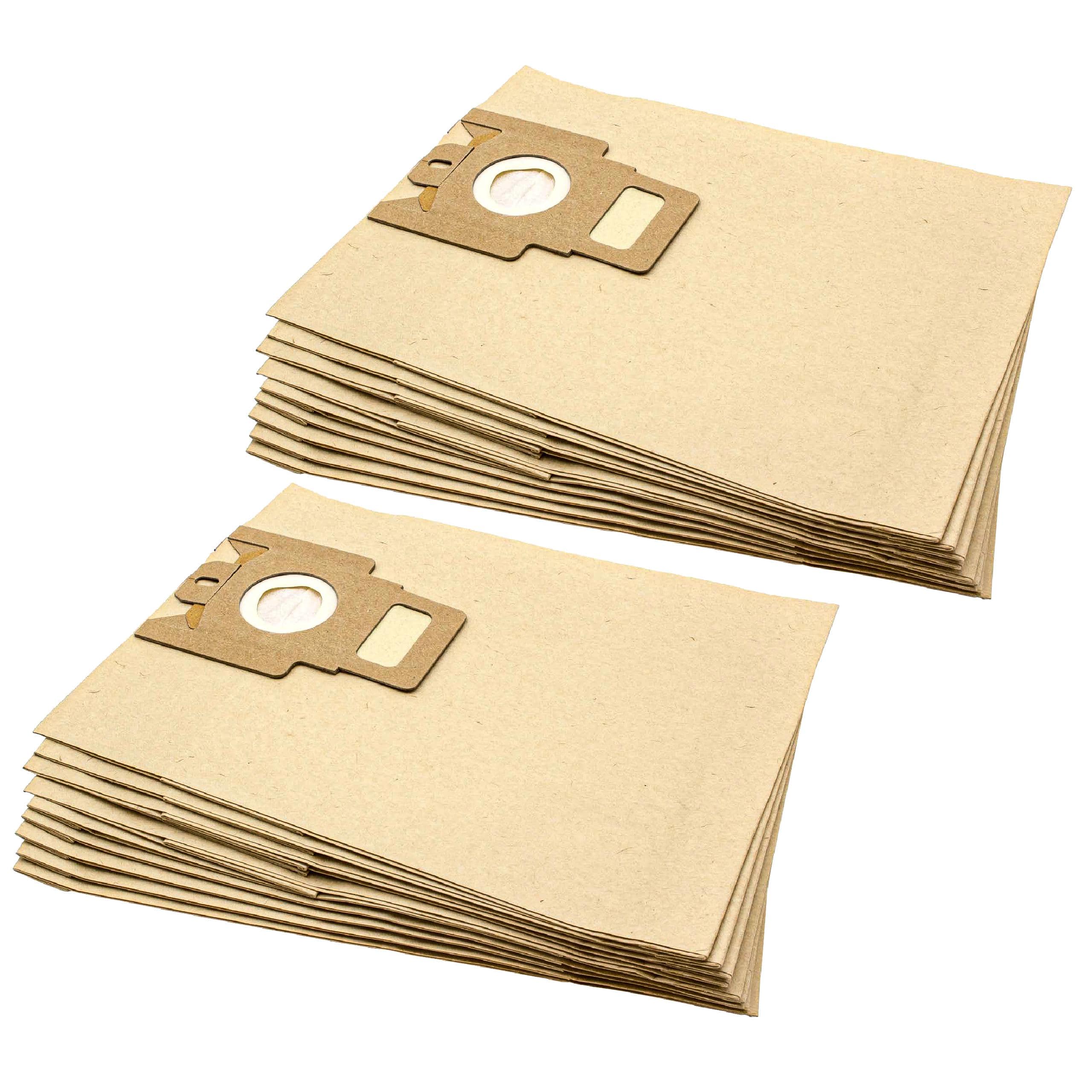 20x Sac remplace Adix MI 105, MI 170, MI 160 pour aspirateur Satrap - papier