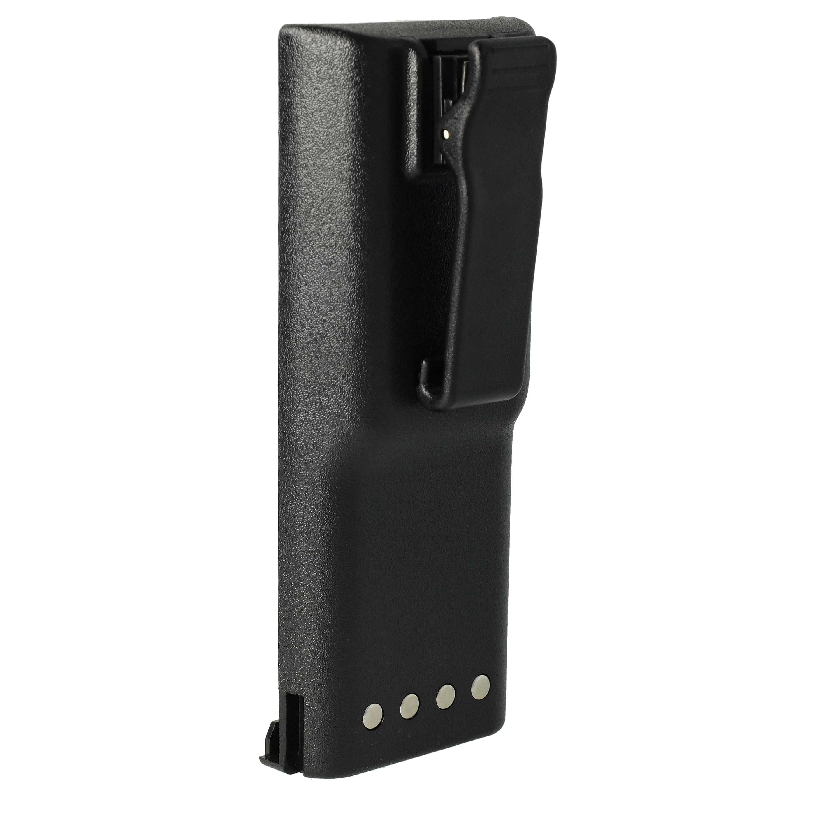 Radio 10x Battery replaces Motorola HNN8133C, HNN9628A, HNN8308A, HNN9628 - 1800 mAh 7.5 V NiMH + Belt Clip