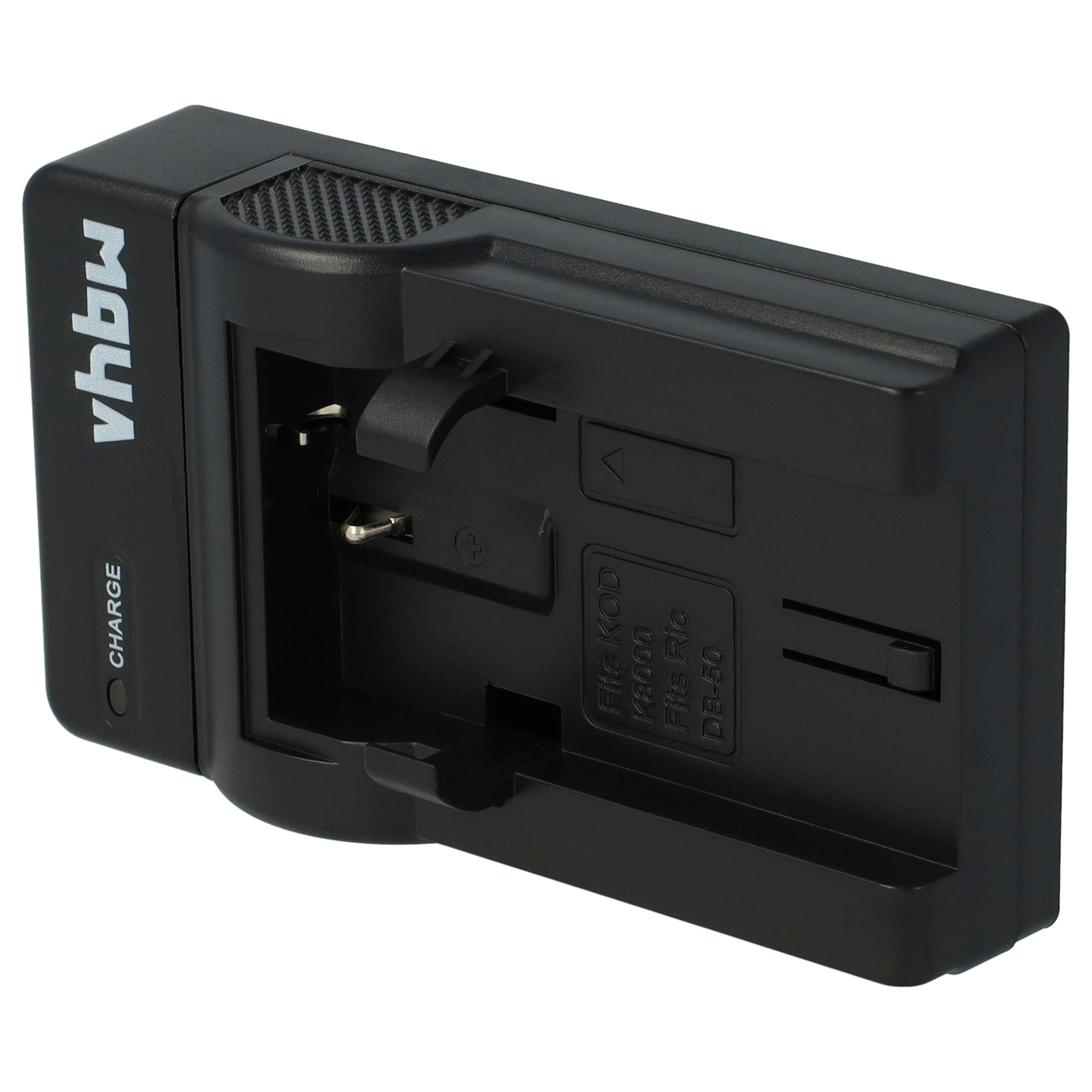Battery Charger USB-C + Cable USB-C suitable for Kodak, Ricoh Caplio Digital Camera etc. - 0.5 A