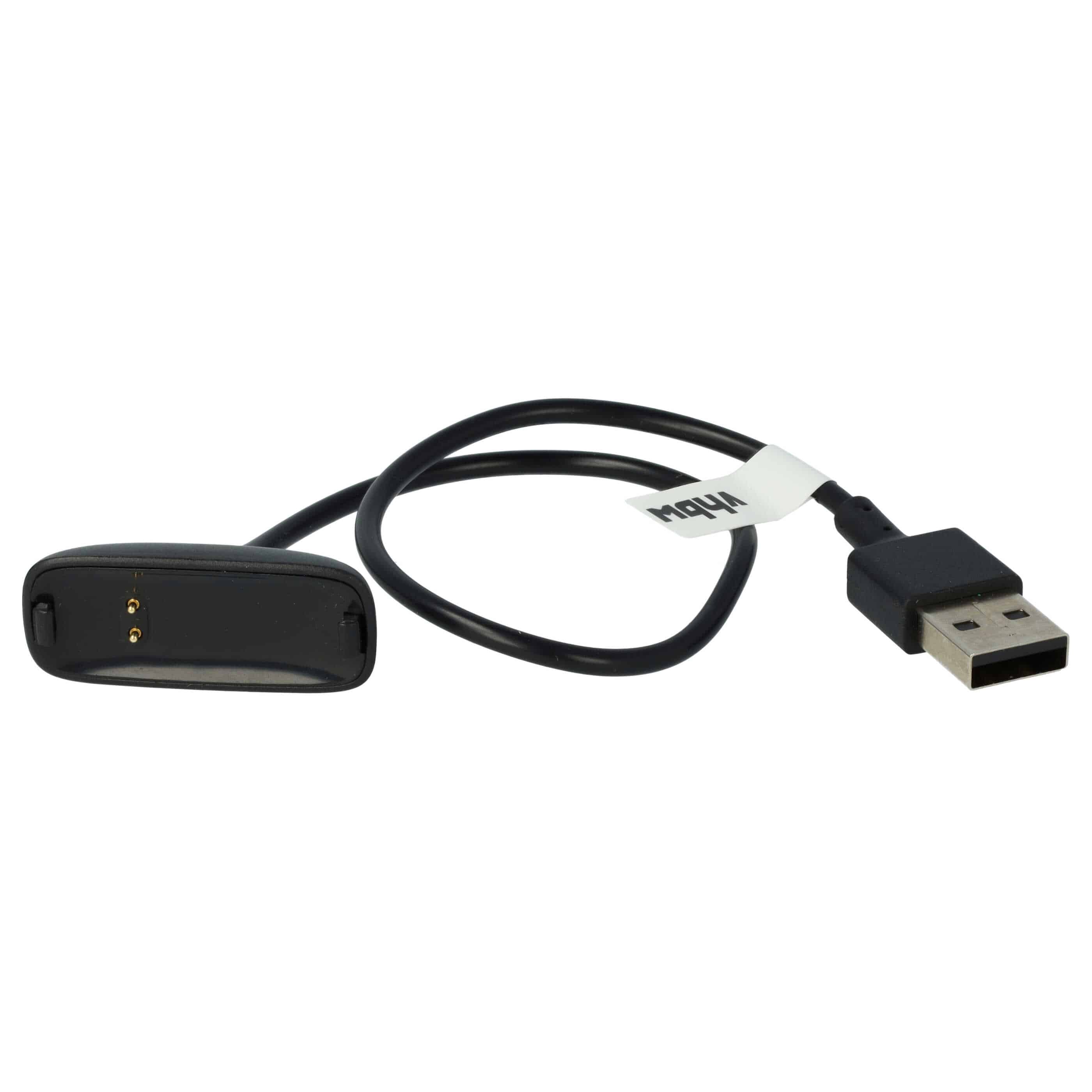 Cable de carga USB para smartwatch Fitbit Ace - negro 30 cm