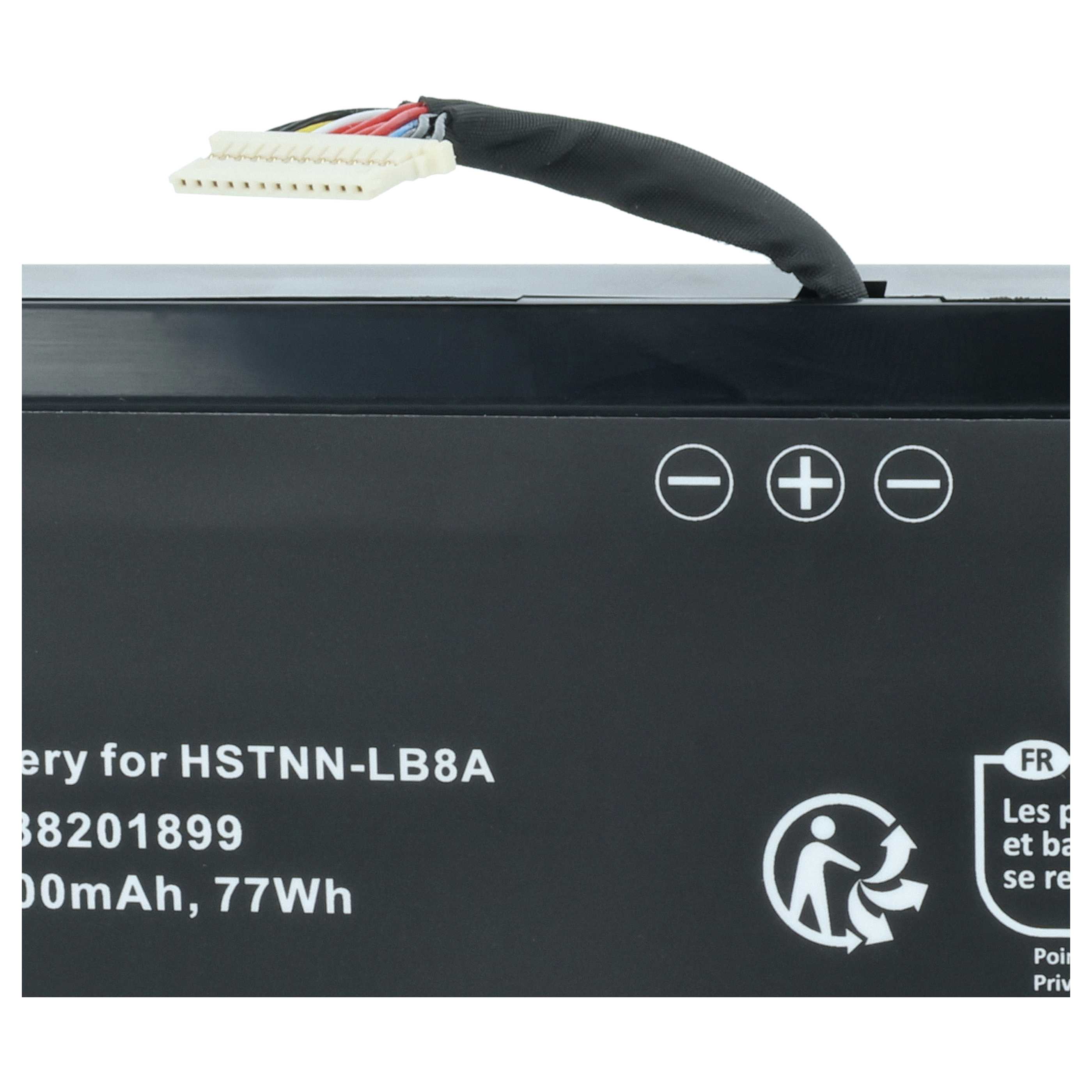 Akumulator do laptopa zamiennik HP 922753-421, 922752-421, 922976-855 - 5300 mAh 14,6 V Li-Ion, czarny