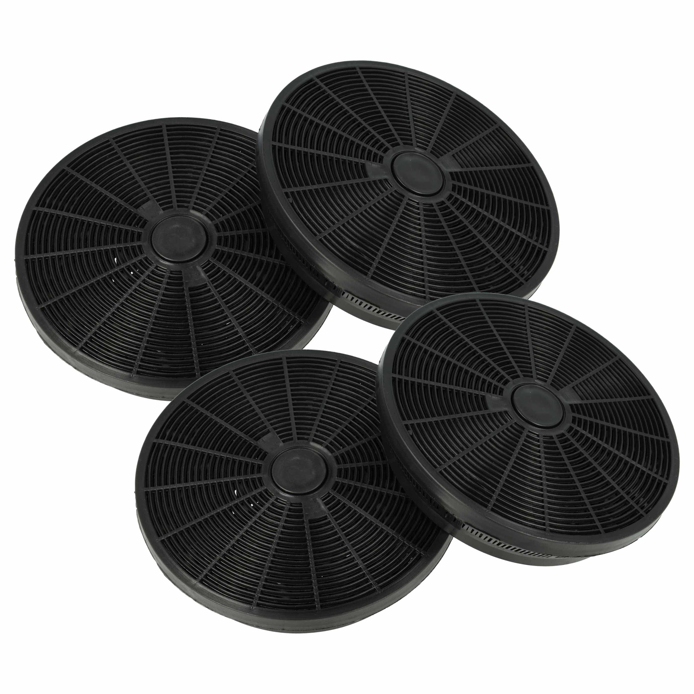 4x Filtres à charbon actif remplace Arcelik 9179183012 pour hotte Candy