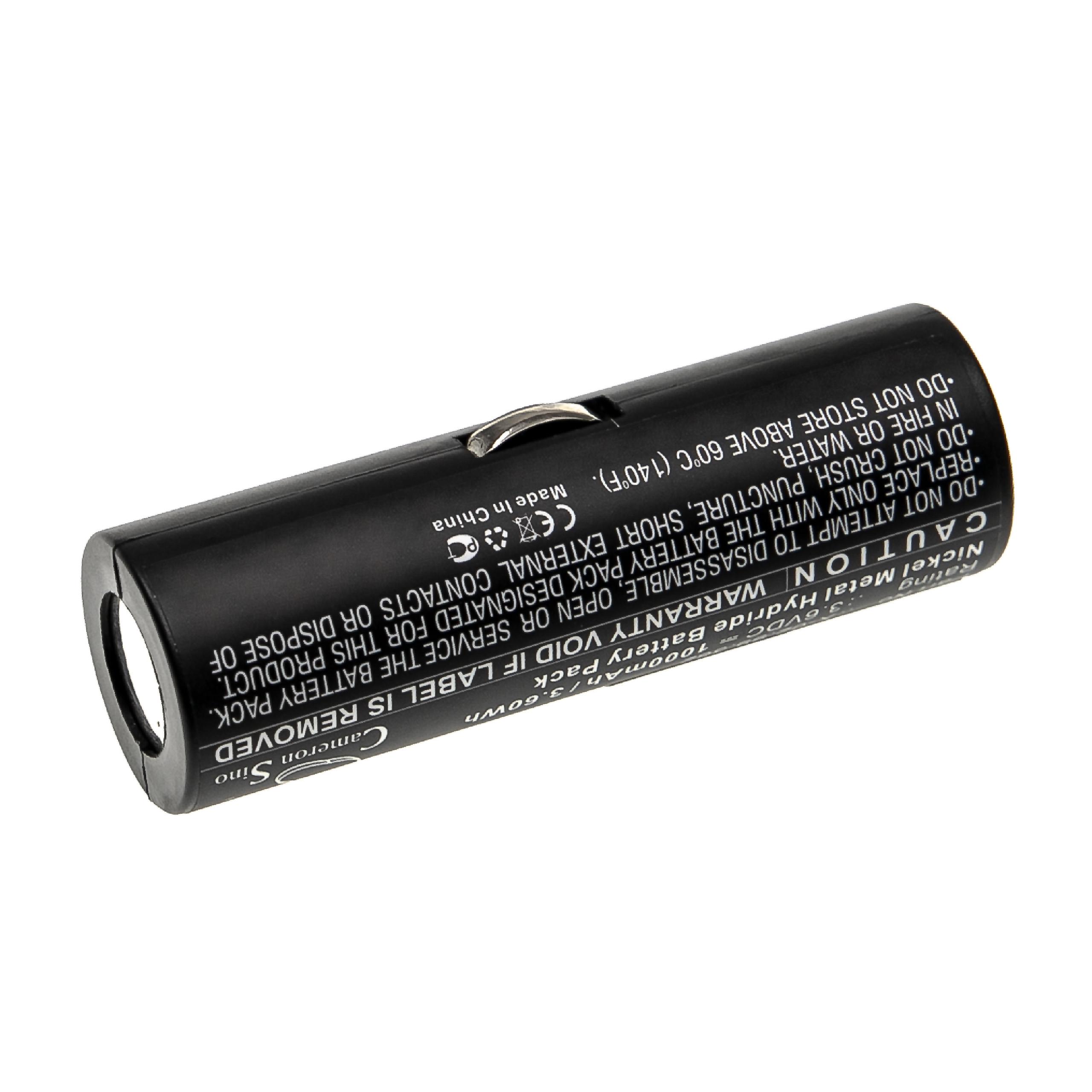 Batterie pour Heine Beta 200 pour appareil médical - 1000mAh 3,6V NiMH