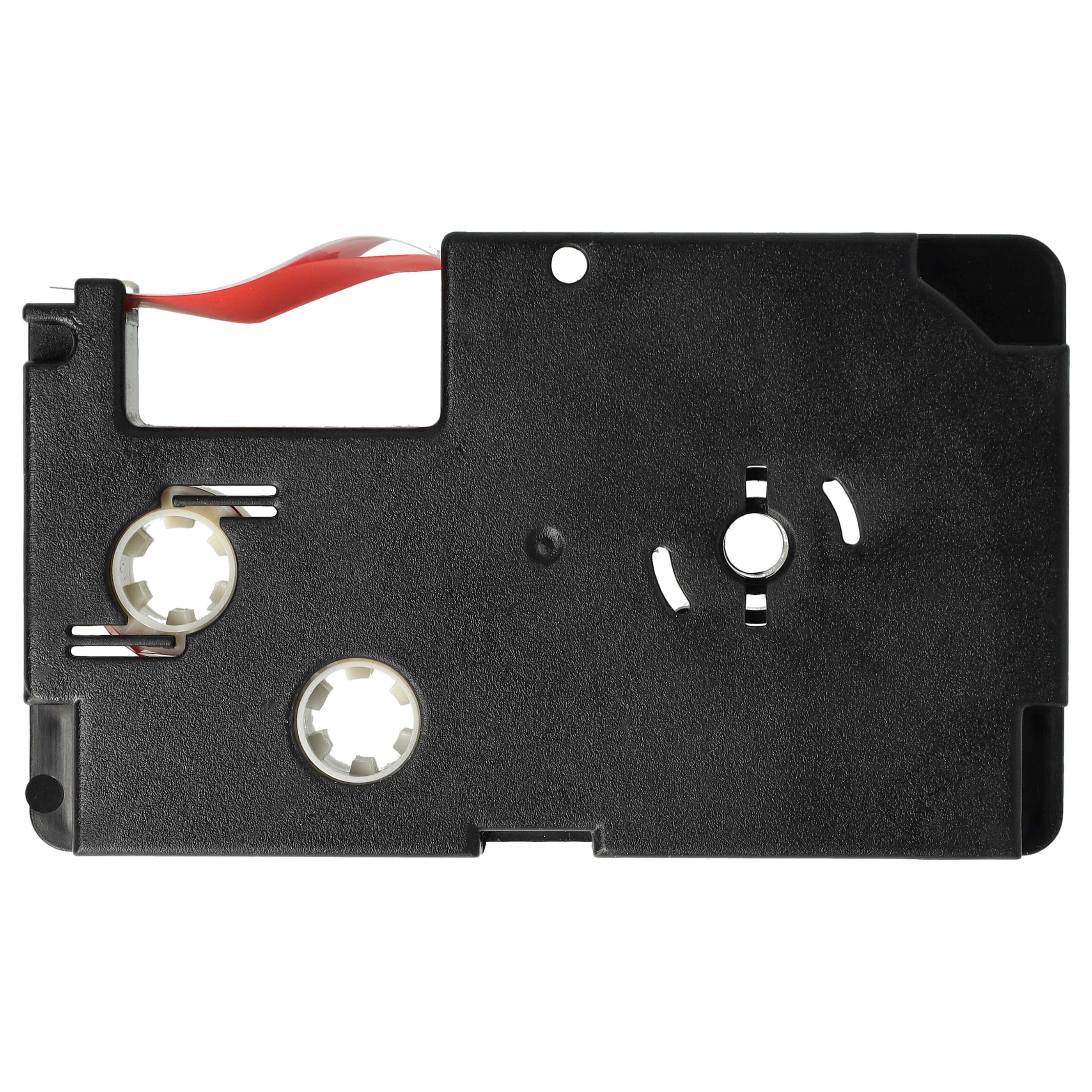 Label Tape replaces Casio XR-9WER1, XR-9WER - 9 mm Red to White
