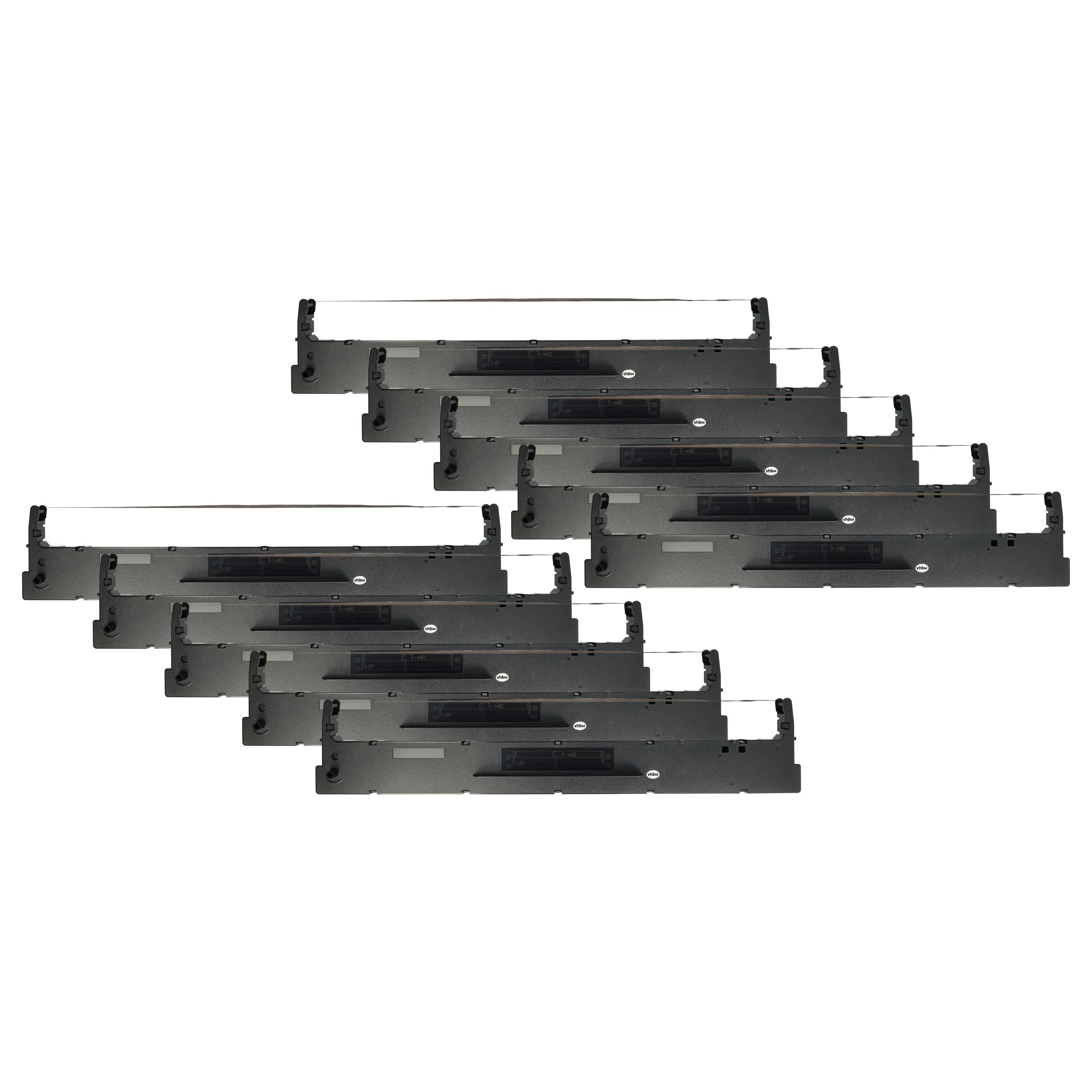 10x Ink Ribbon replaces Tally 099061L, 099003L, 099004L for Dot Matrix, Receipt Printer - Black