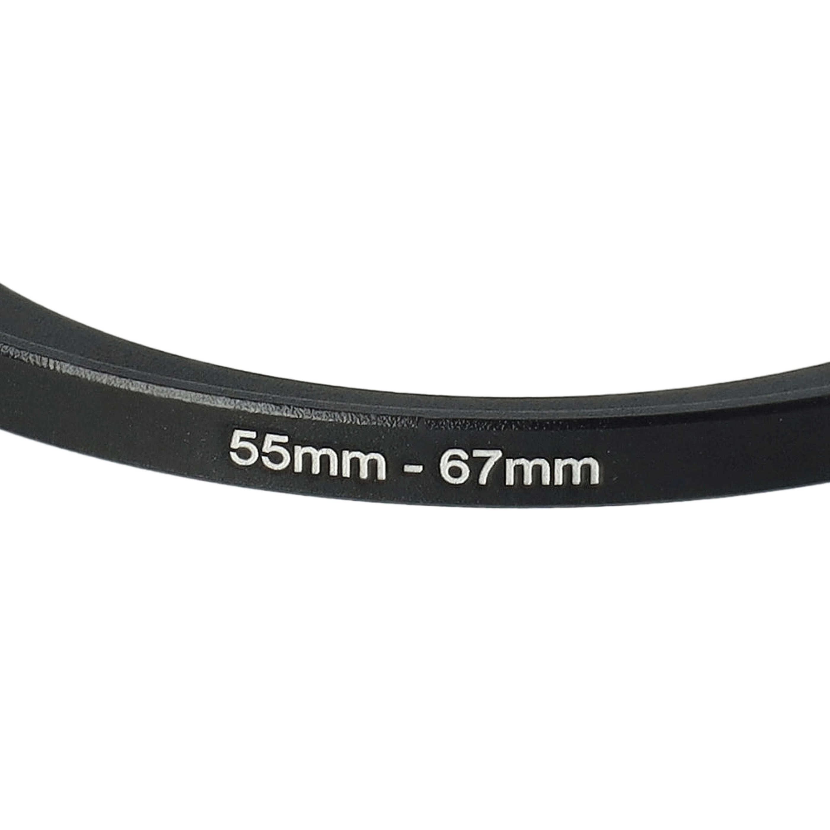 Step-Up-Ring Adapter 55 mm auf 67 mm passend für diverse Kamera-Objektive - Filteradapter