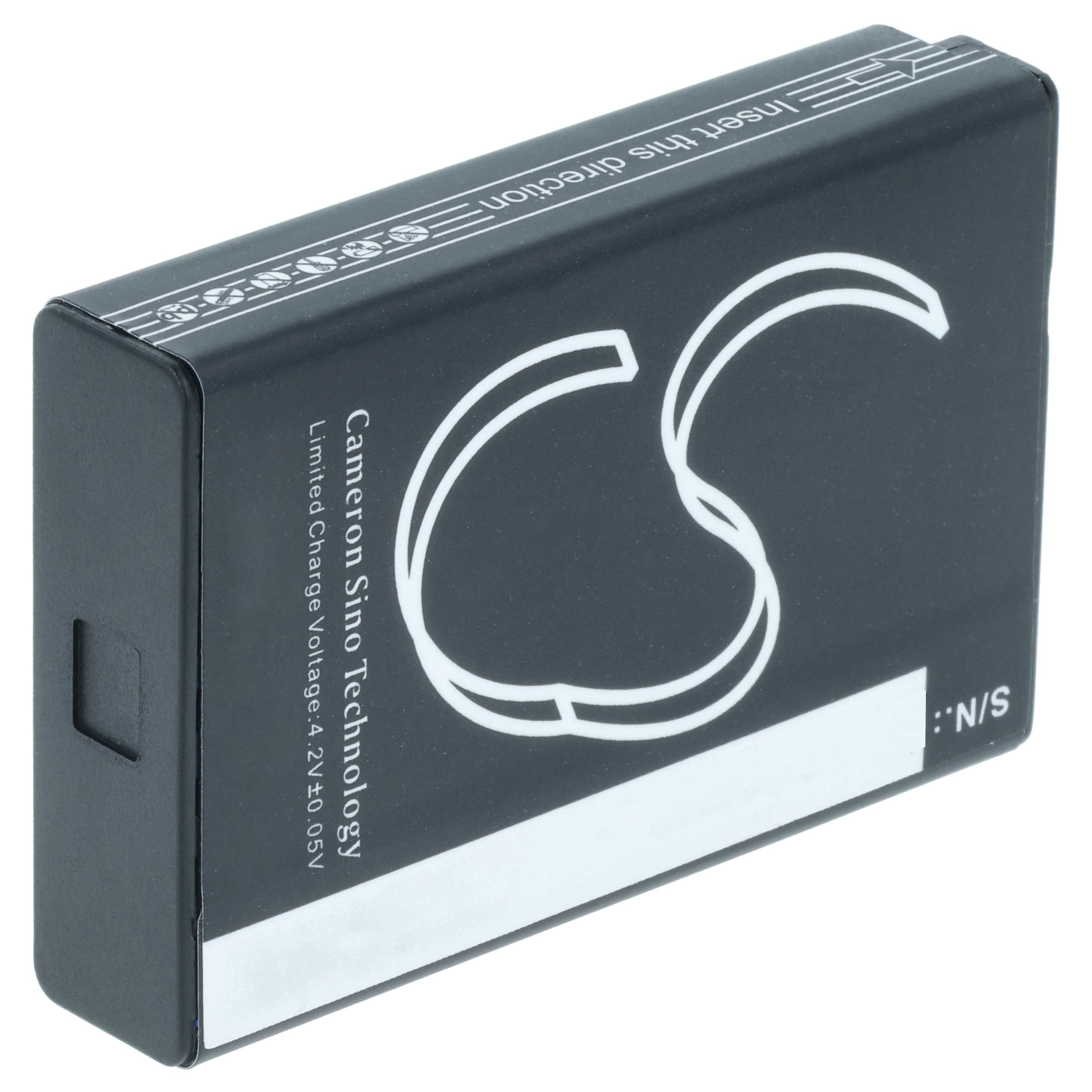 2x Battery replaces Zoom BT-03 - 1800mAh, 3.7V, Li-Ion