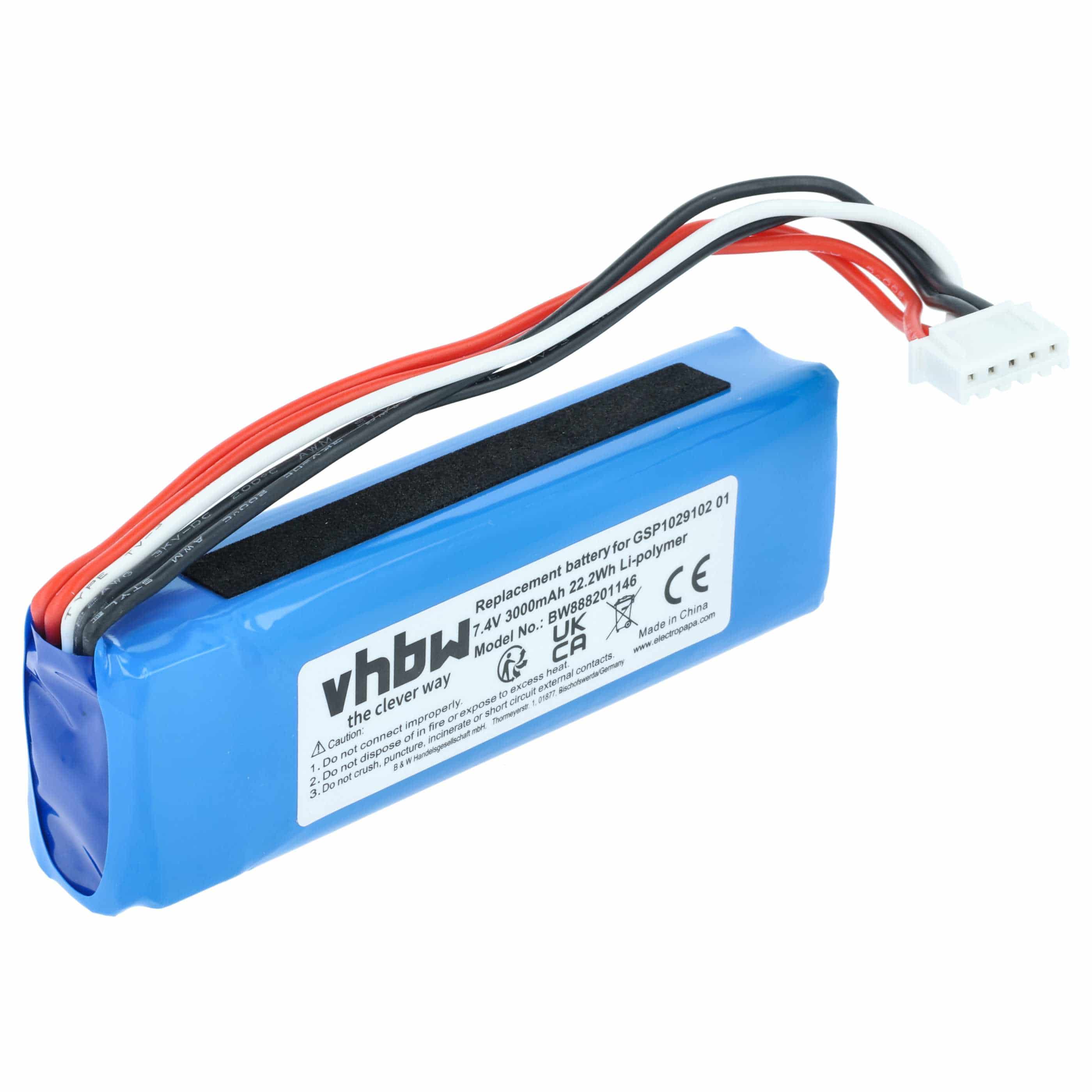 Akumulator do głośnika zamiennik Harman Kardon CP-HK06, GSP1029102 01 - LiPo 3000mAh